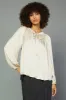 Gathered Bow Tie Blouse sold by Current Air