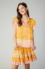 Border Print Tiered Mini Skirt sold by Current Air