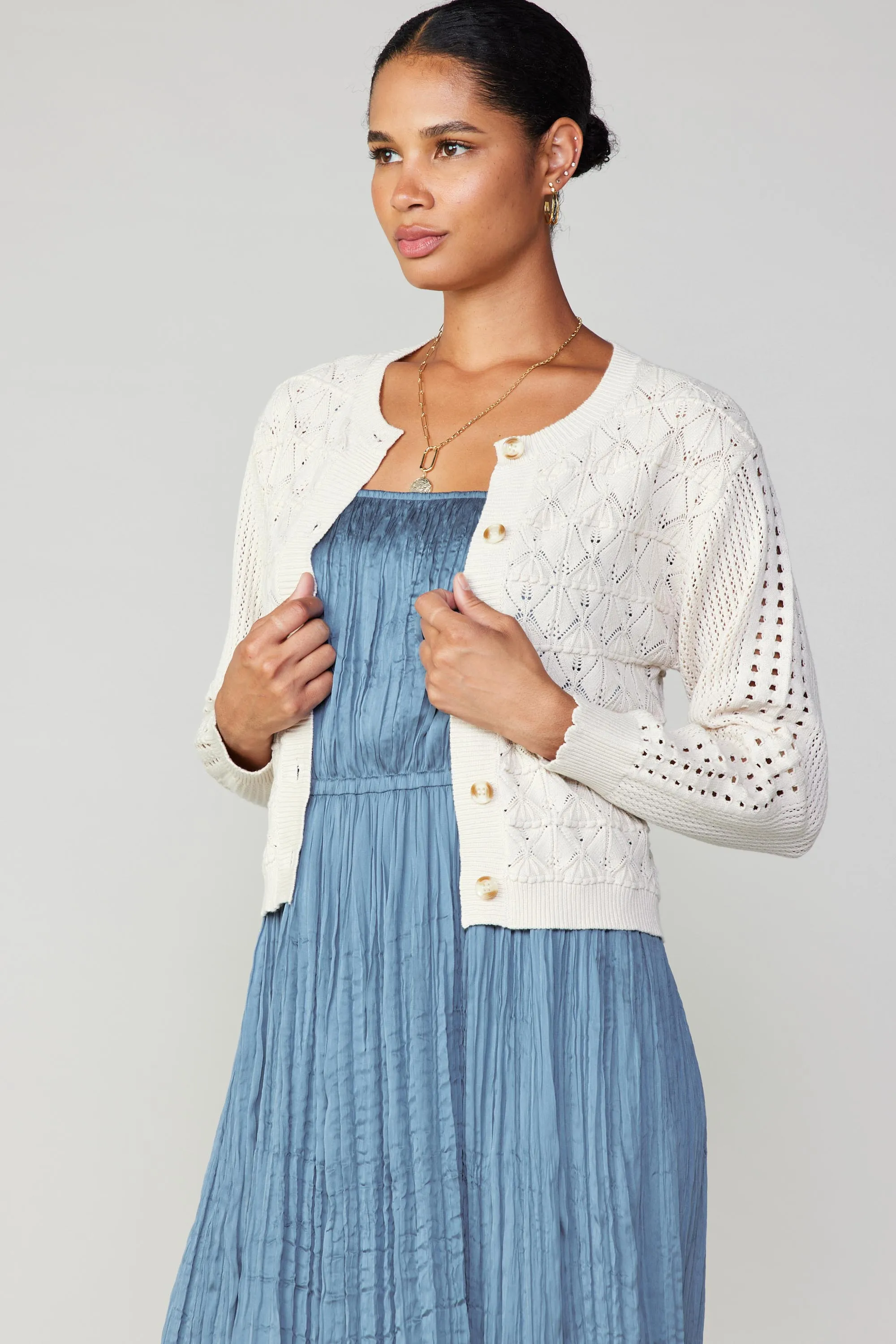 Crochet Sweater Cardigan sold by Current Air product image thumbnail 2