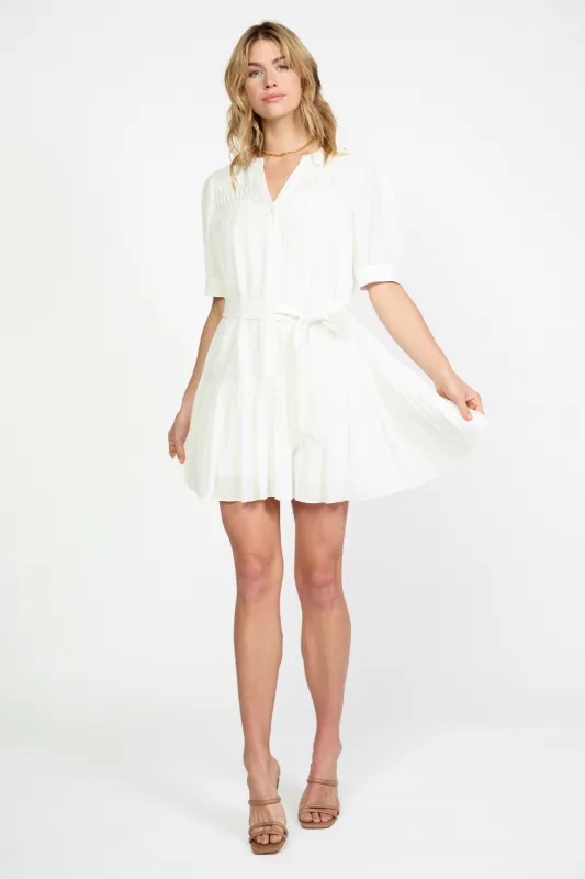 Yoke Detail Shirt Dress made by Current Air