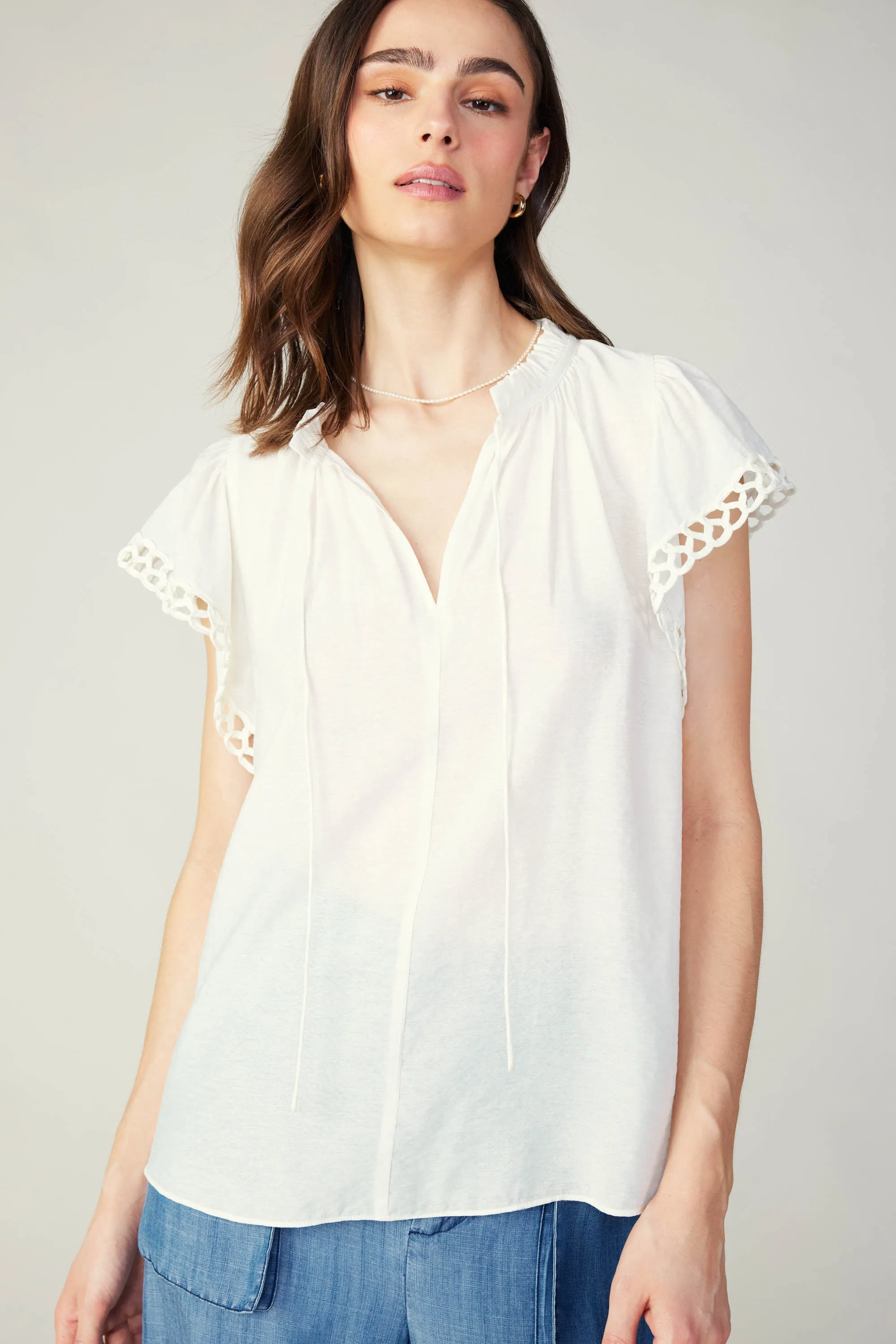 Eyelet Blouse sold by Current Air