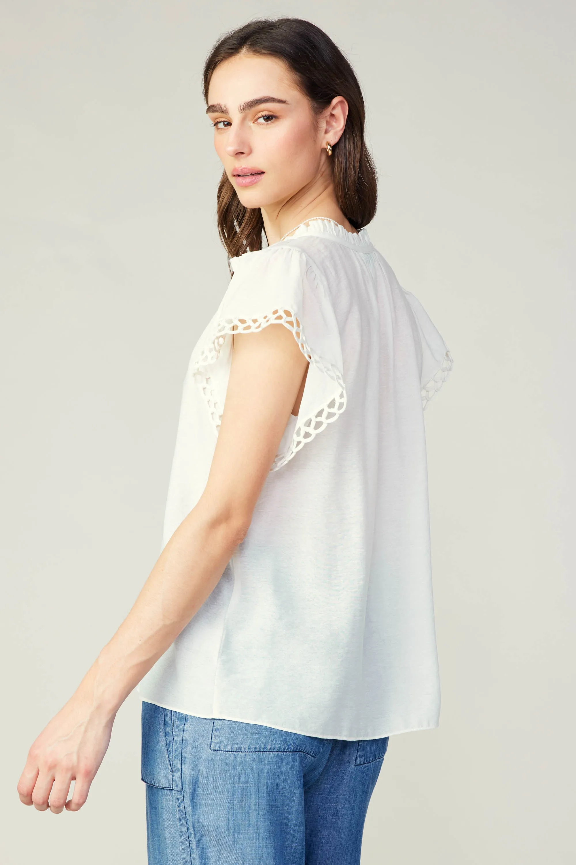 Eyelet Blouse sold by Current Air product image thumbnail 5