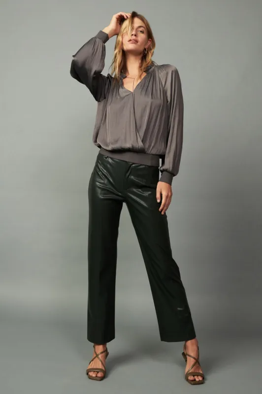Faux Leather Straight Leg Pants sold by Current Air