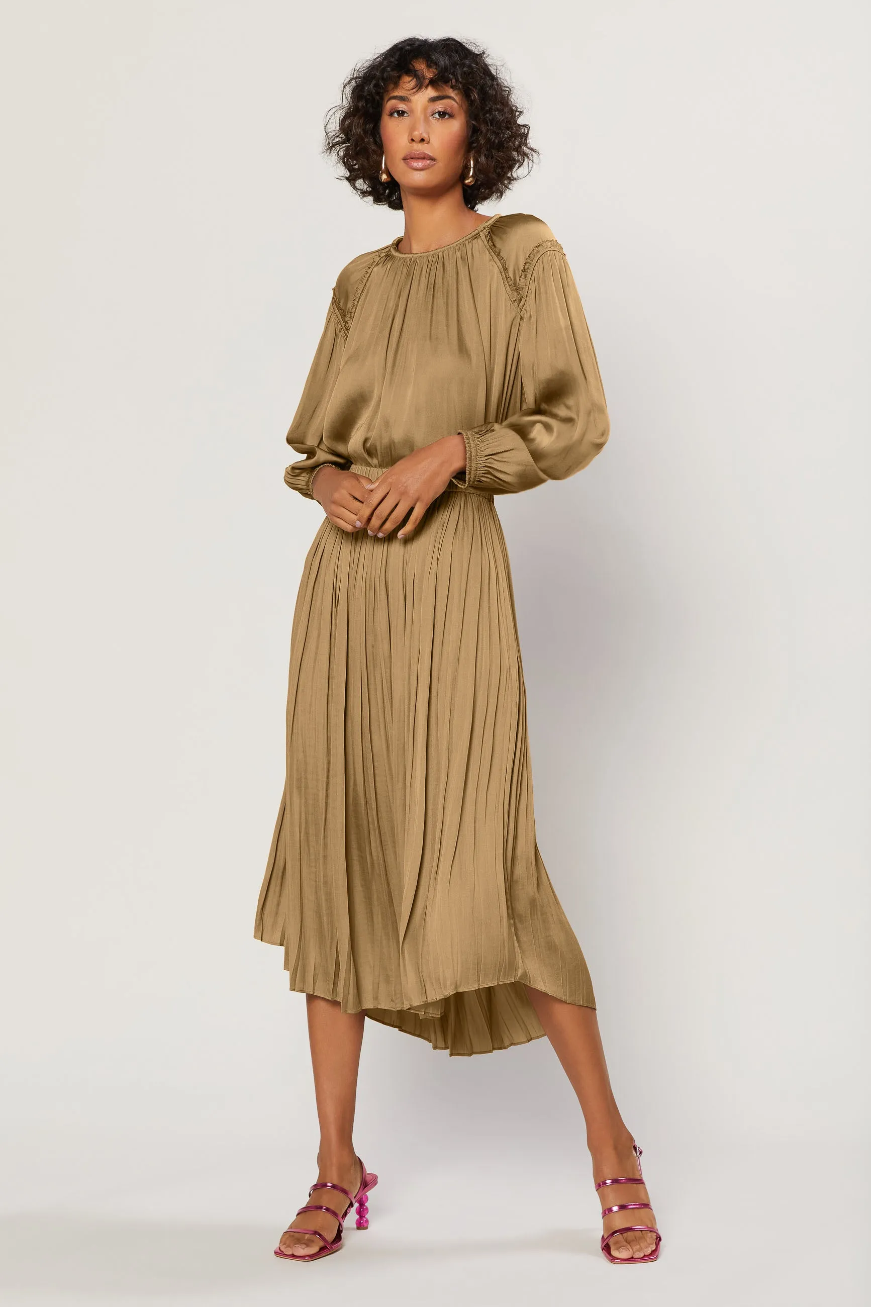 A-Line Midi Skirt sold by Current Air product image thumbnail 2