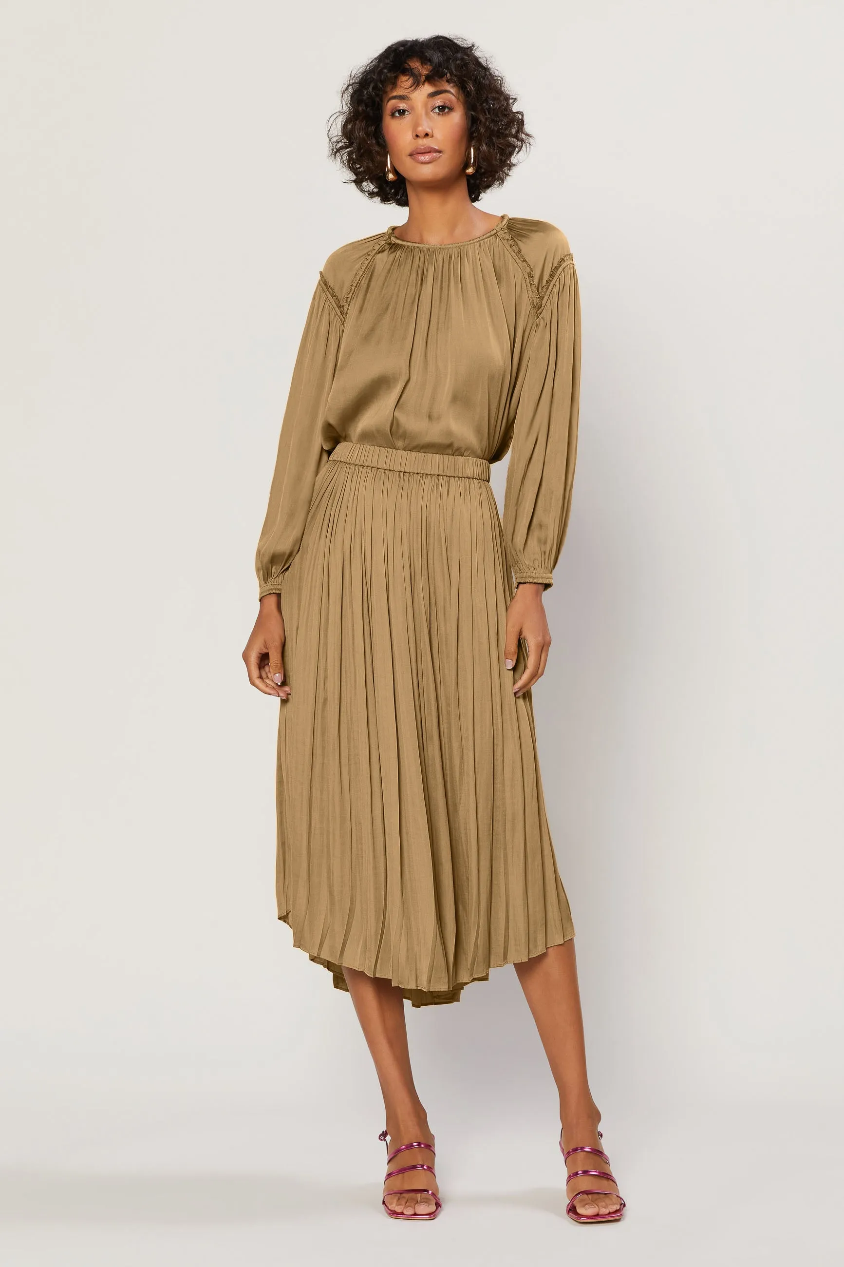 A-Line Midi Skirt sold by Current Air