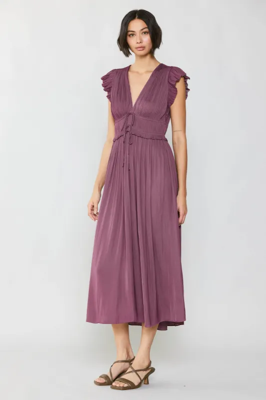 Mara Pleated Maxi Dress sold by Current Air