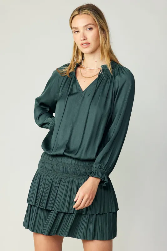 Laurel Pleated Mini Dress sold by Current Air