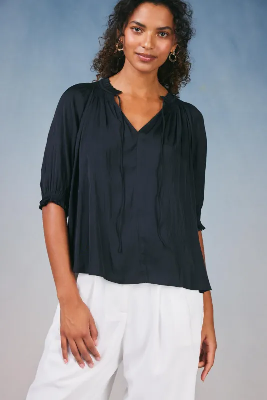 Angelica Pleated Blouse sold by Current Air