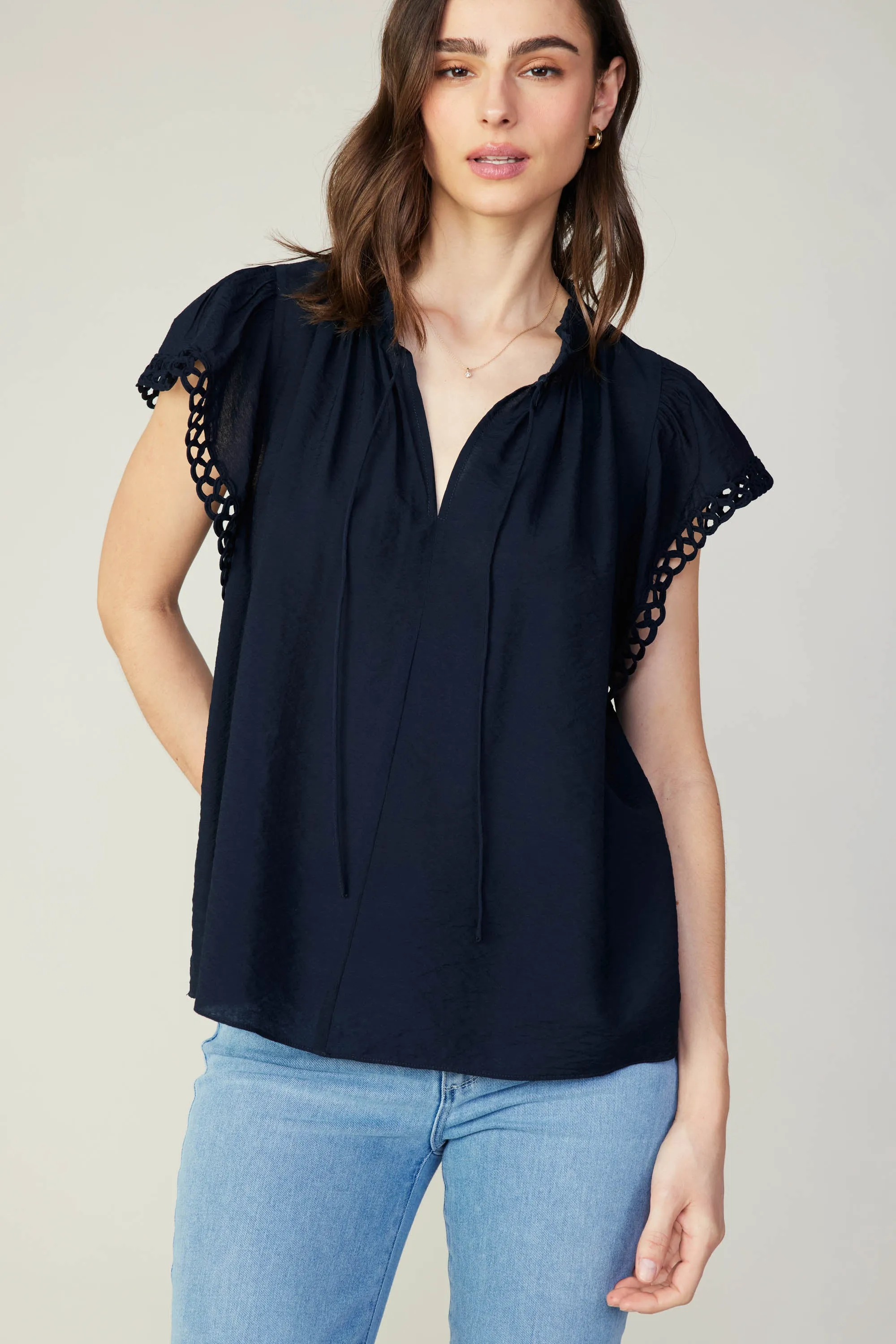Eyelet Blouse sold by Current Air