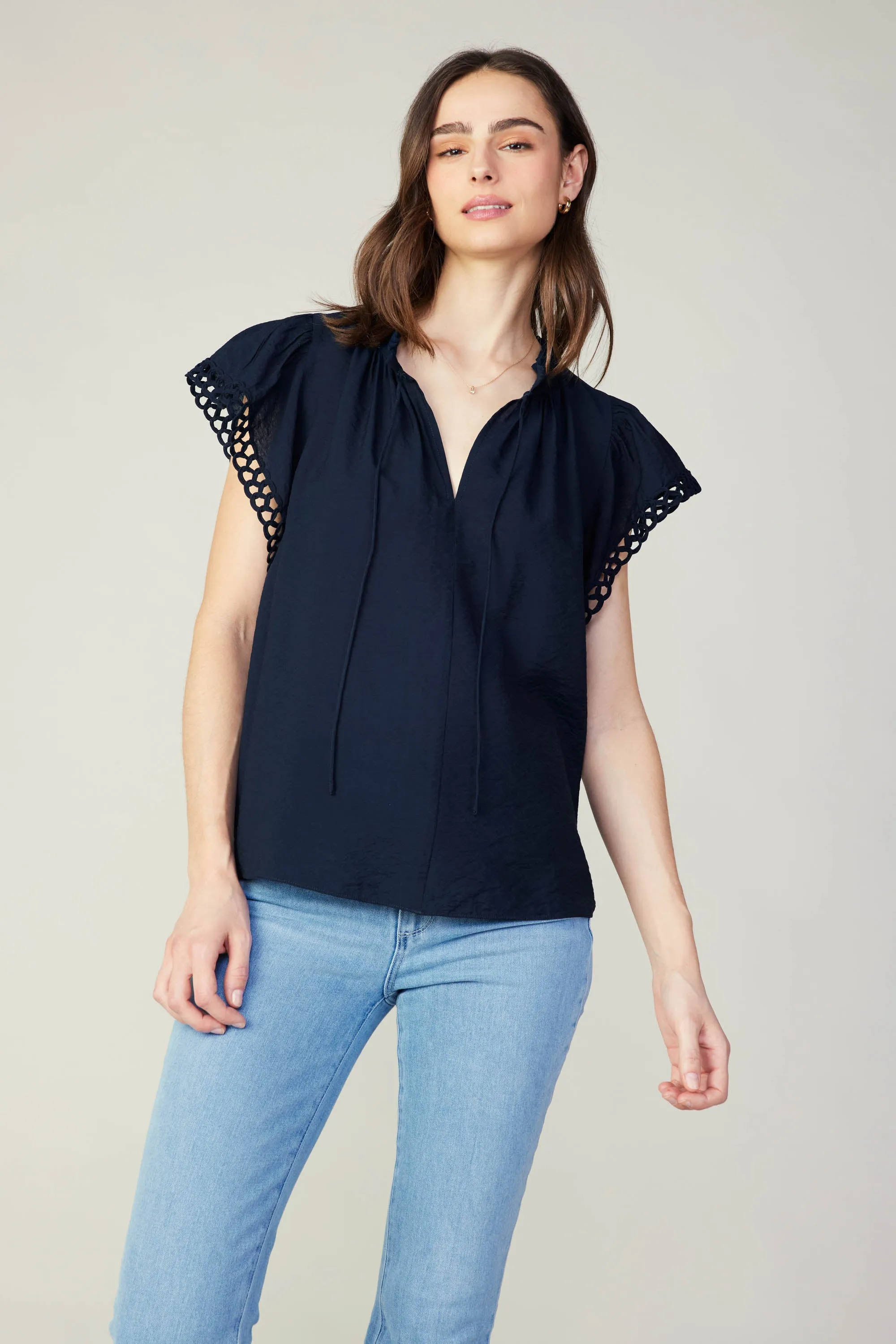 Eyelet Blouse sold by Current Air product image thumbnail 2