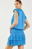 Zoey Pleated Mini Dress sold by Current Air