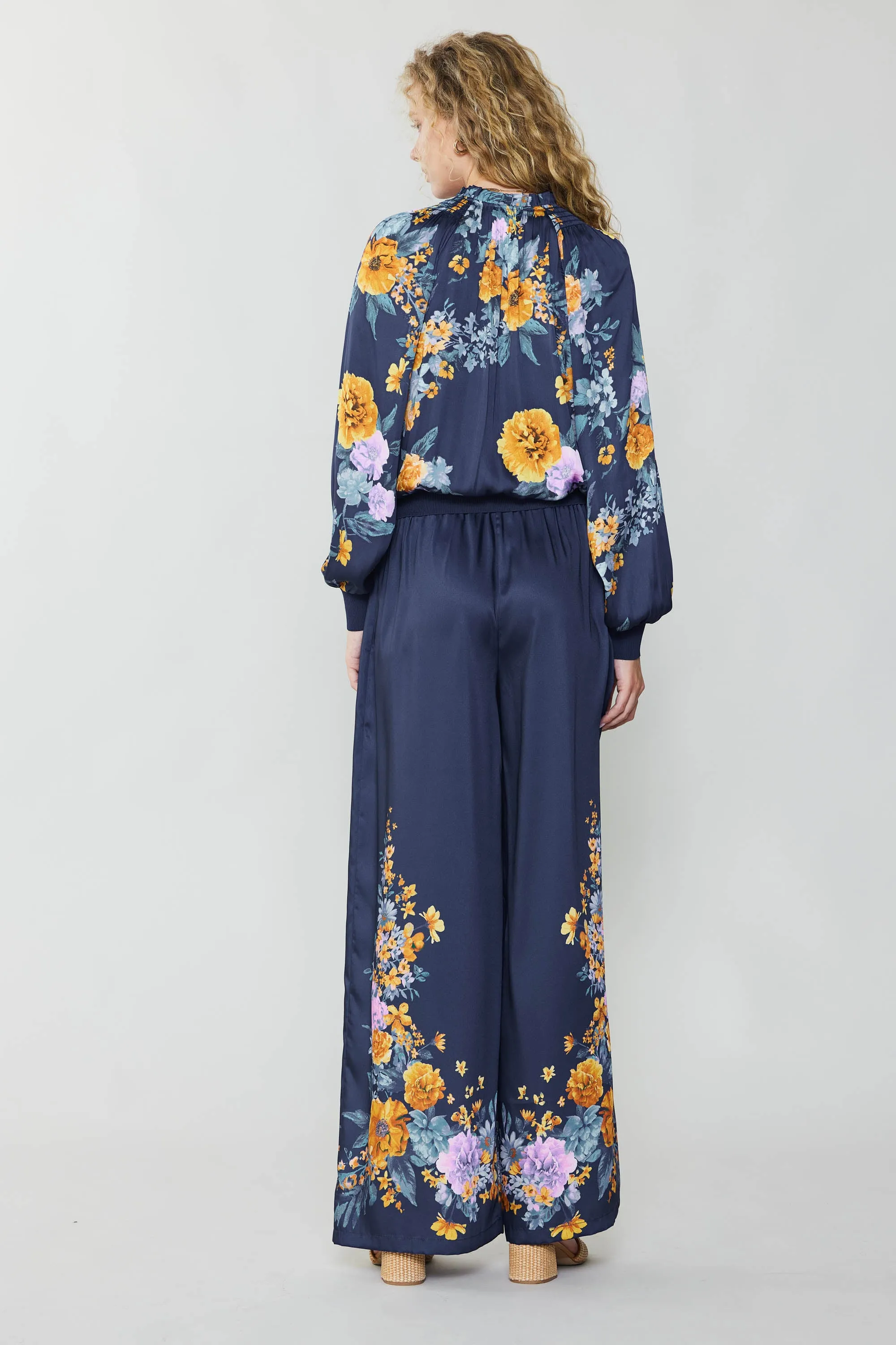 Floral Motif Wide Pants sold by Current Air product image thumbnail 4