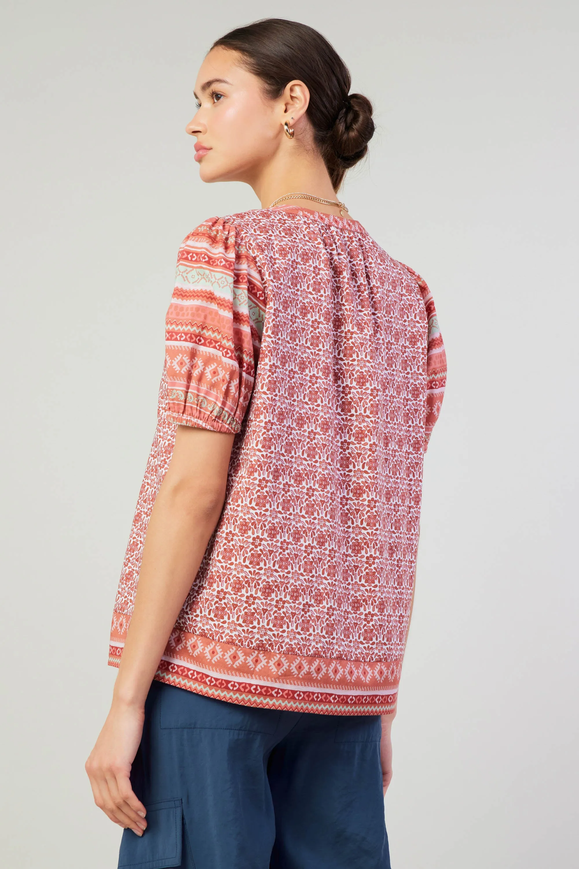 Floral Bohemian Top sold by Current Air product image thumbnail 4