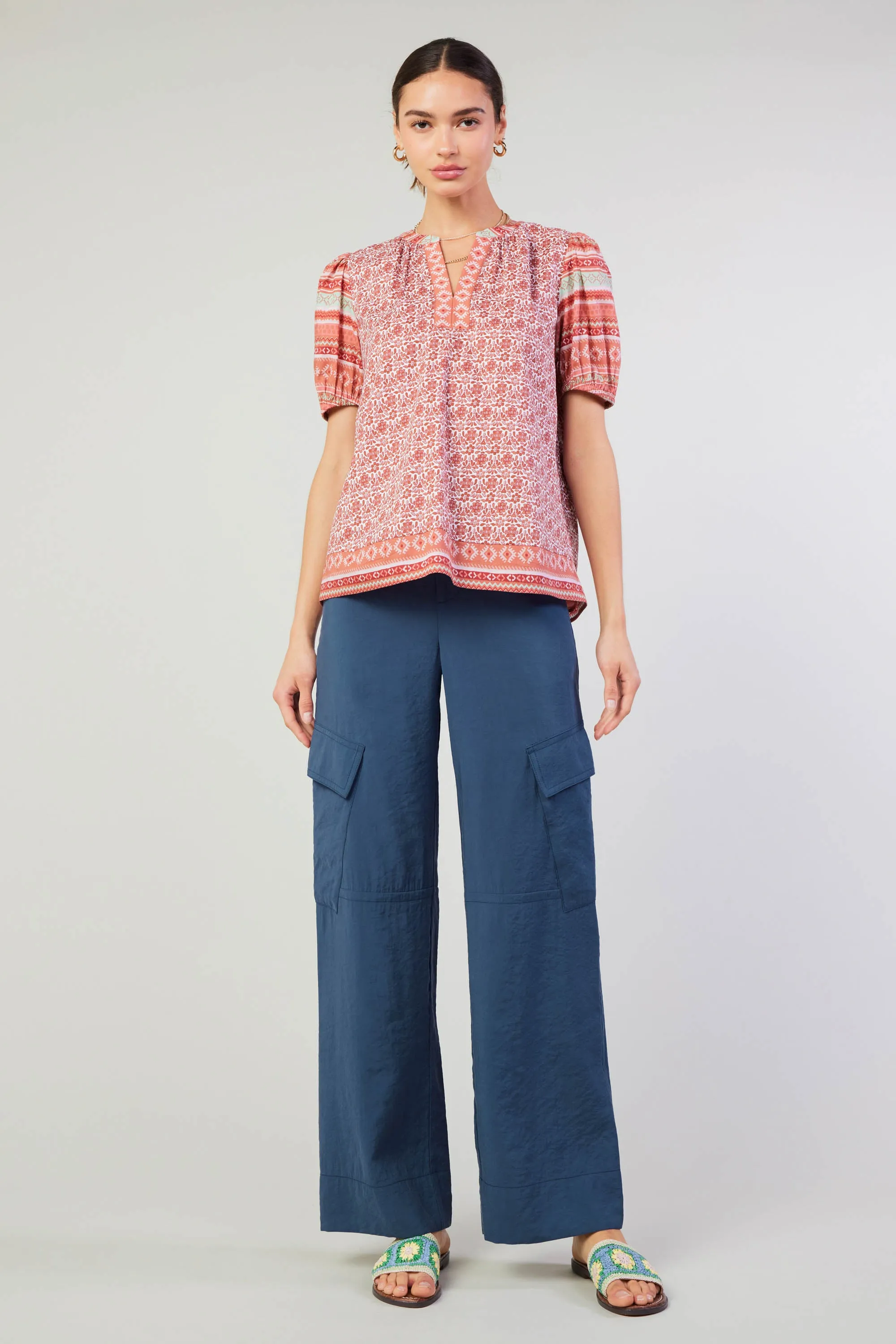 Floral Bohemian Top sold by Current Air product image thumbnail 3