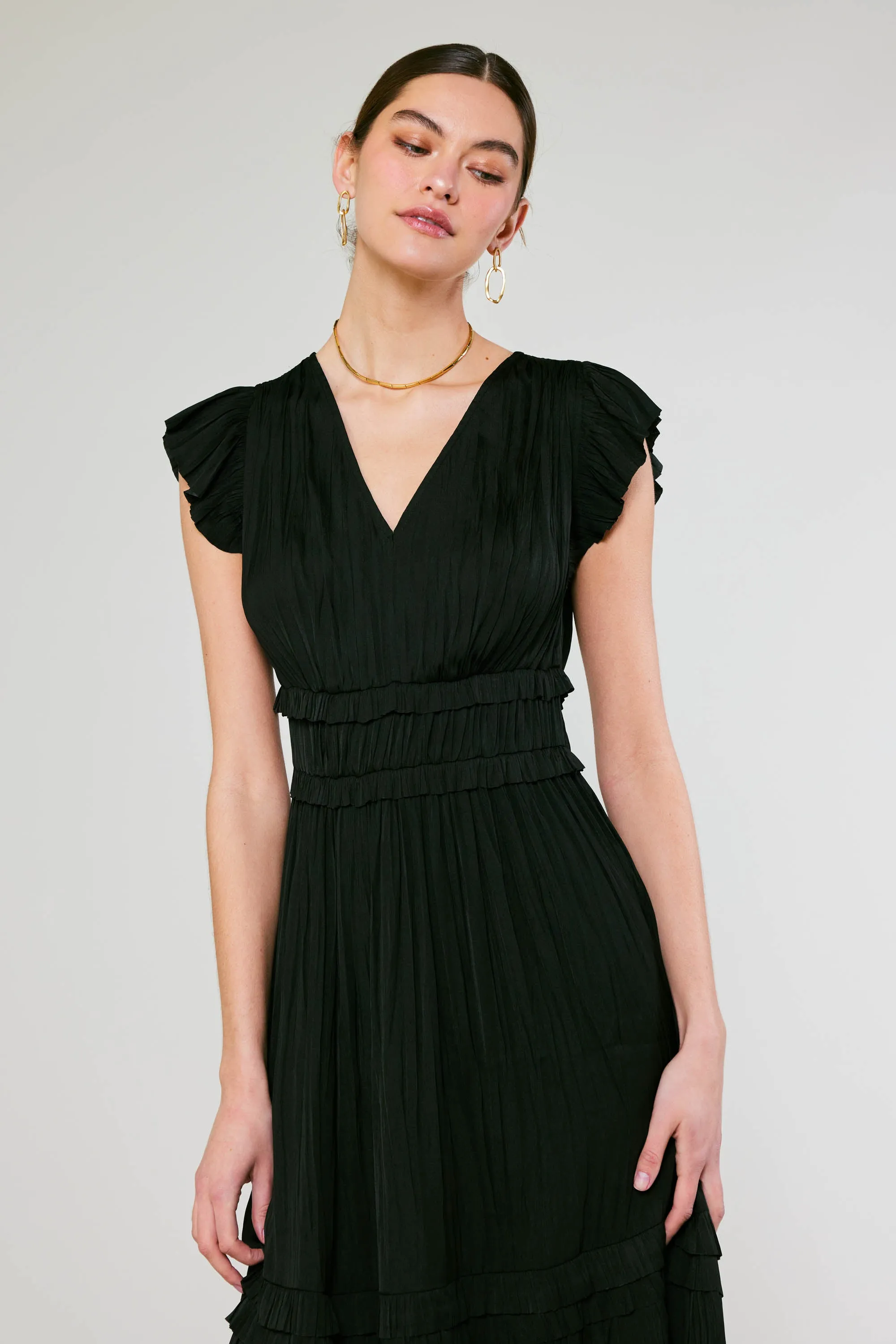 Sereia Pleated Midi Dress sold by Current Air product image thumbnail 3