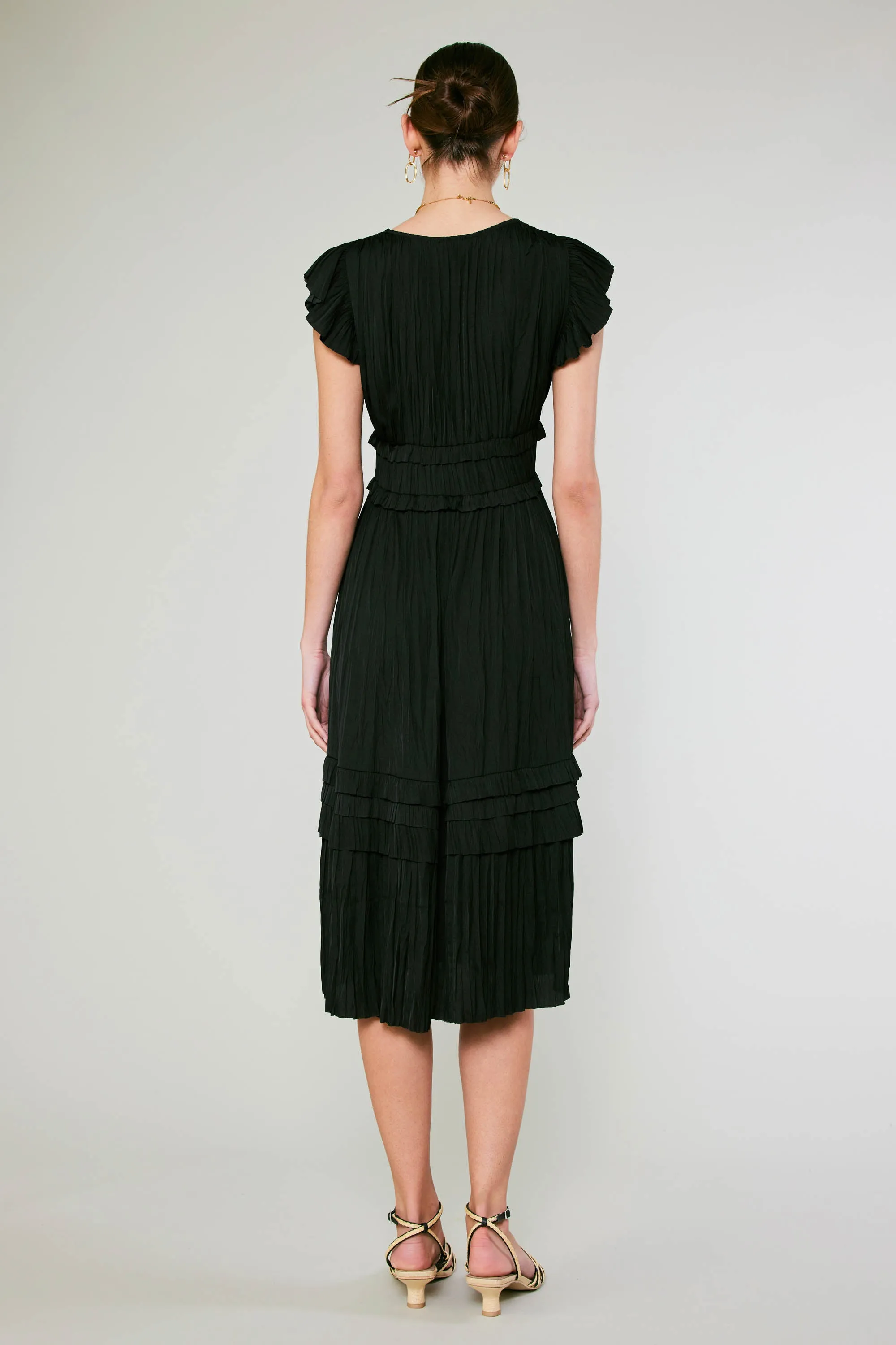 Sereia Pleated Midi Dress sold by Current Air product image thumbnail 4