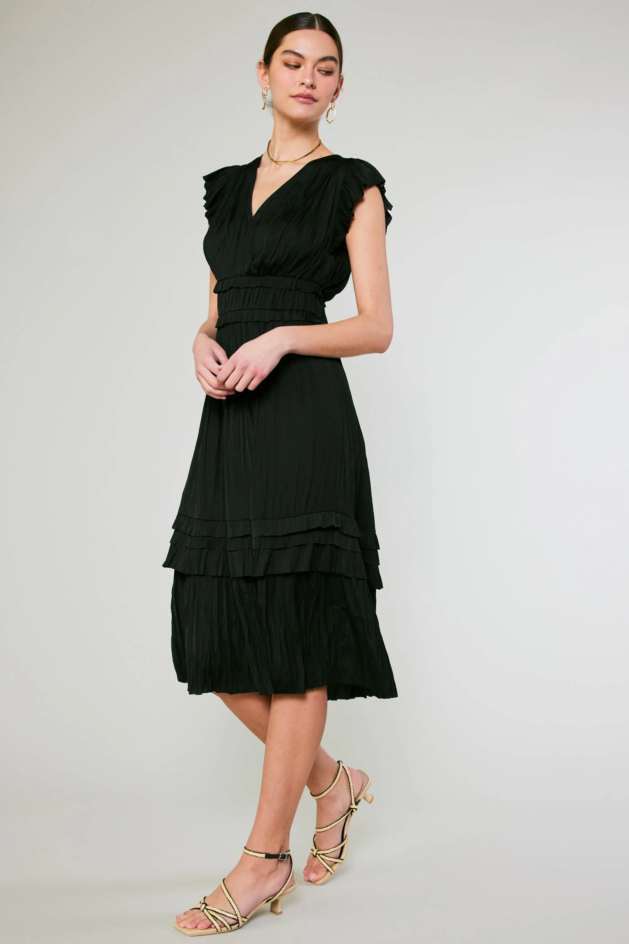 Sereia Pleated Midi Dress sold by Current Air product image thumbnail 2