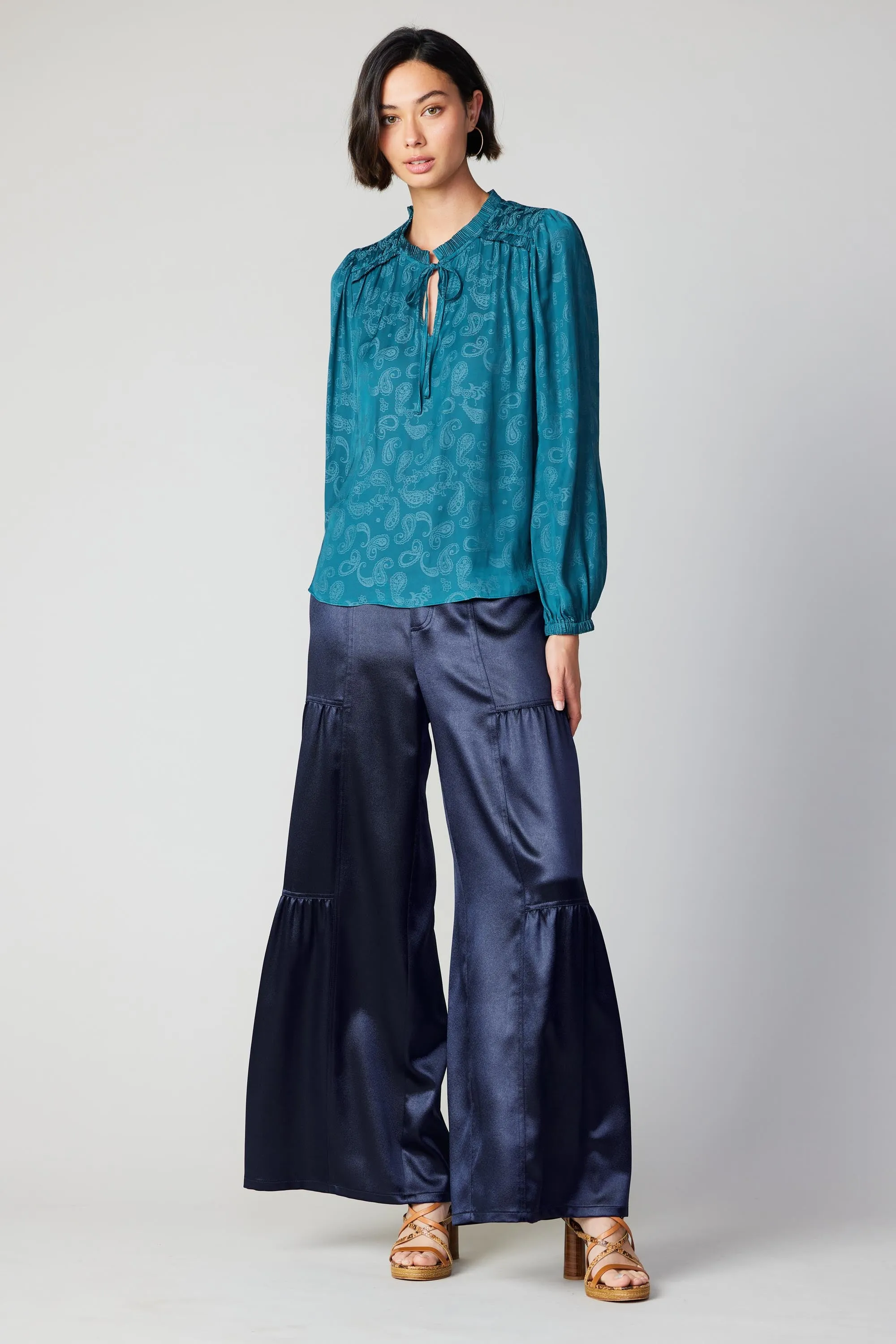 Paisley Split Neck Blouse sold by Current Air product image thumbnail 4