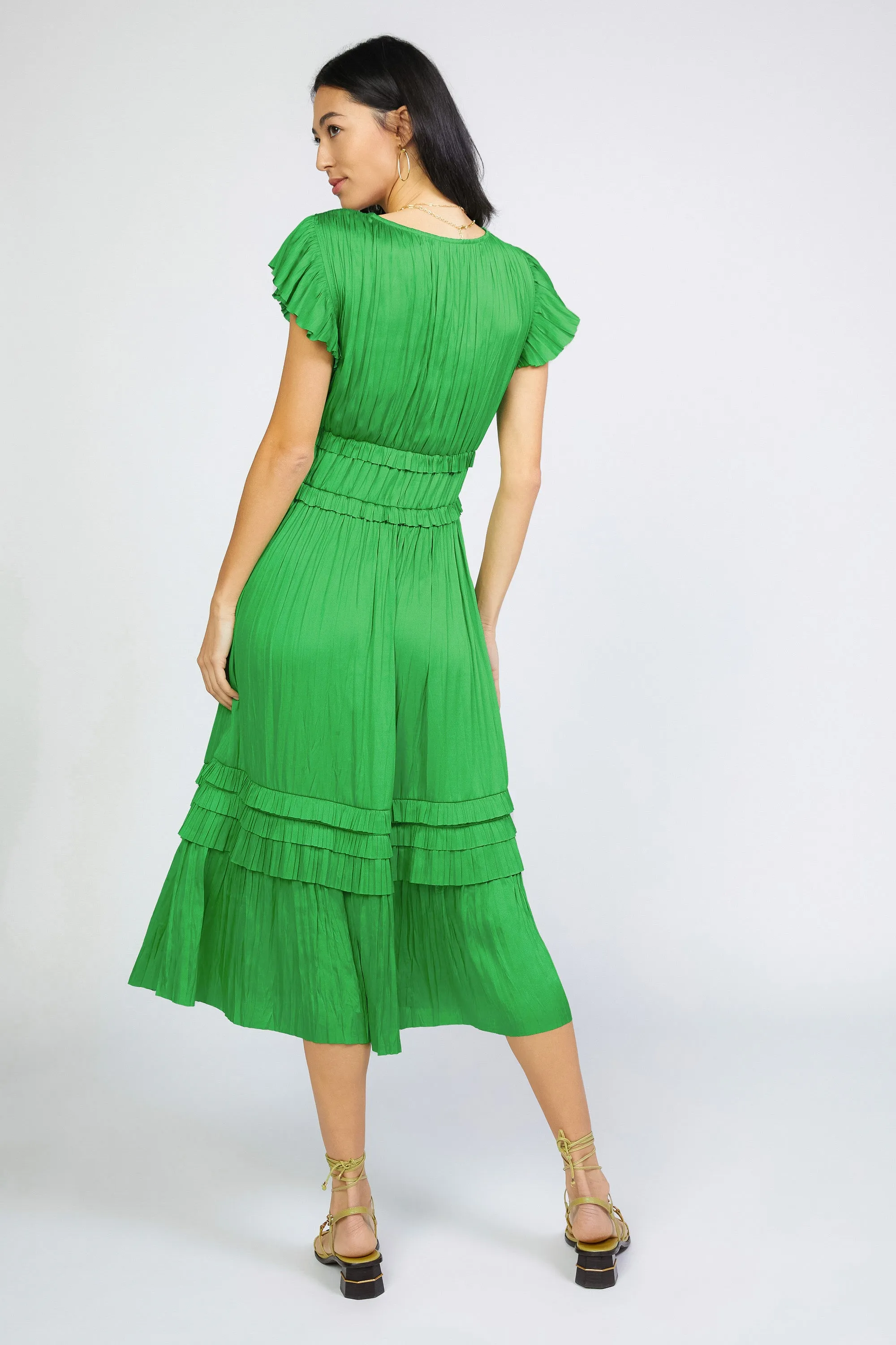 Sereia Pleated Midi Dress sold by Current Air product image thumbnail 4