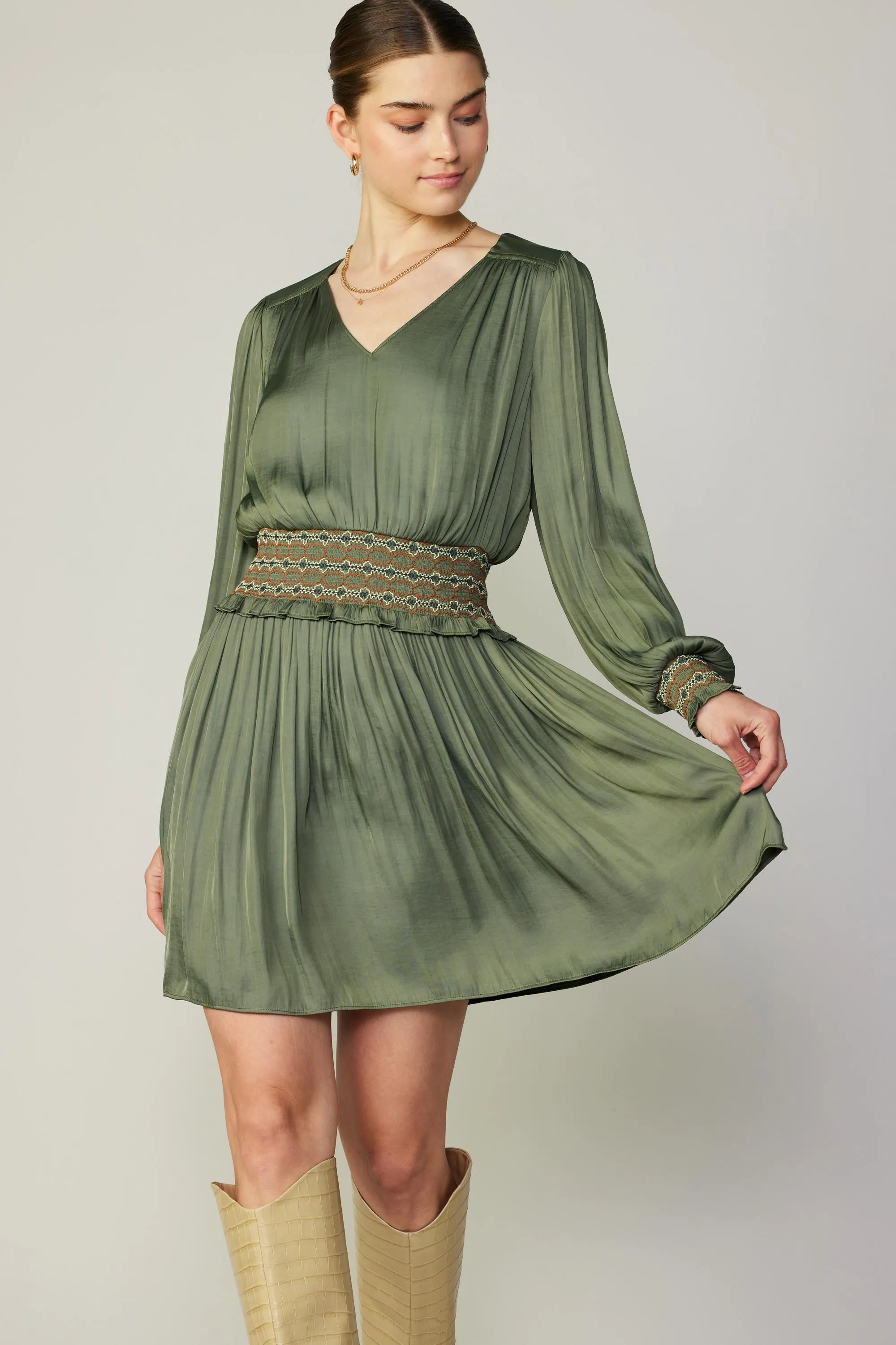 Santa Fe Embroidered Mini Dress sold by Current Air product image thumbnail 2