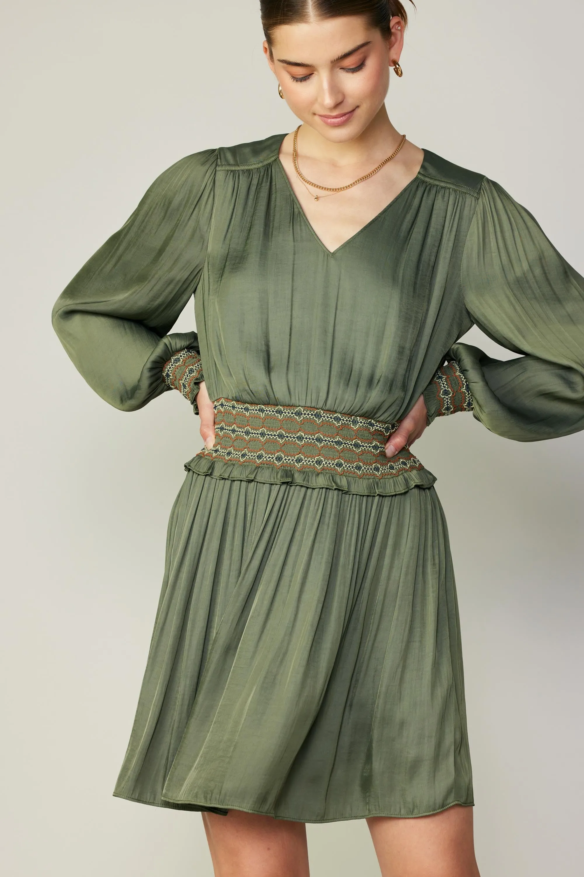 Santa Fe Embroidered Mini Dress sold by Current Air product image thumbnail 4