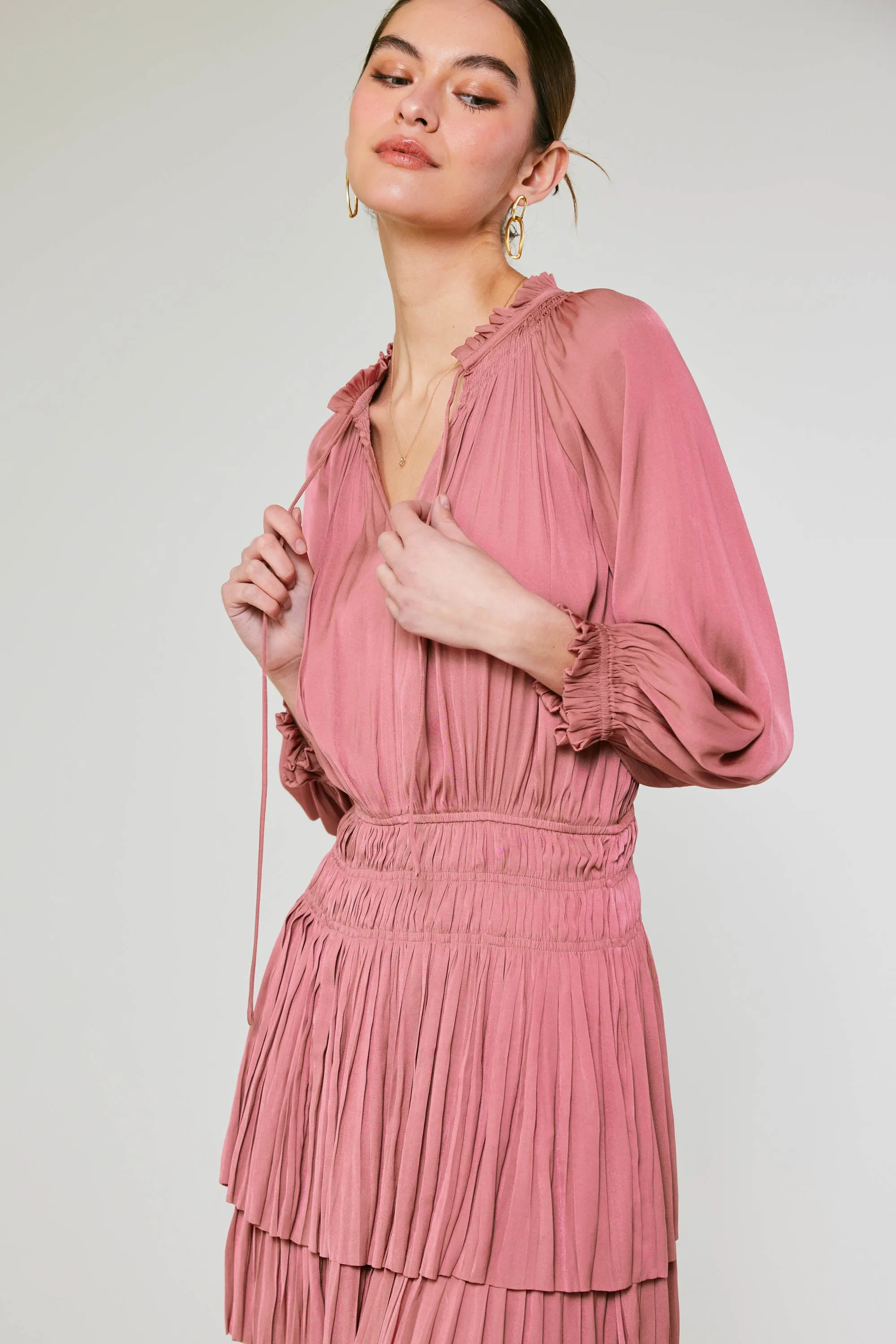 Cecile Smocked Mini Dress sold by Current Air product image thumbnail 4