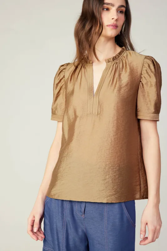 Gathered Sleeve Blouse sold by Current Air