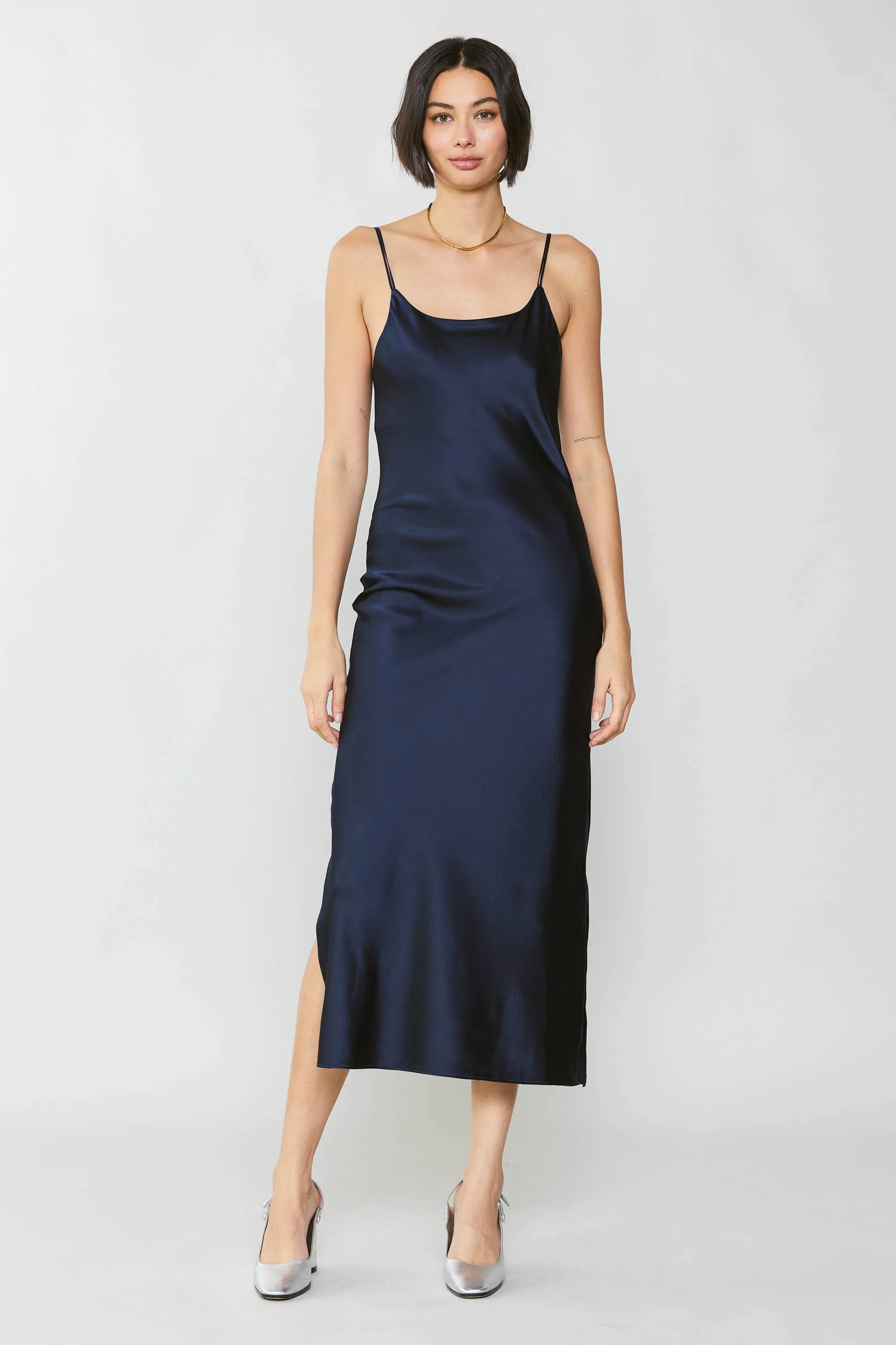 Silk Bias Midi Dress sold by Current Air product image thumbnail 2