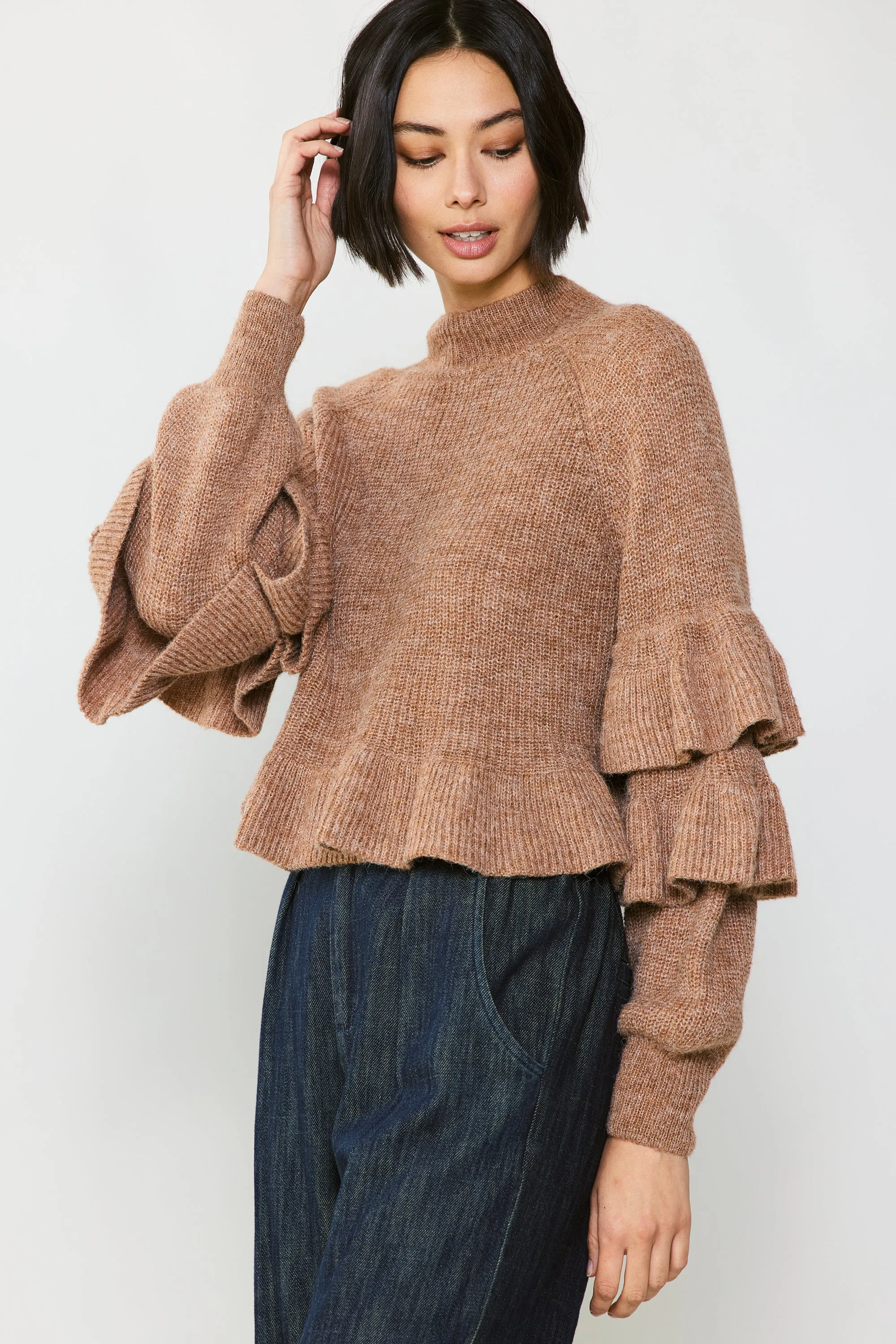 Tiered Sleeve Sweater sold by Current Air product image thumbnail 2