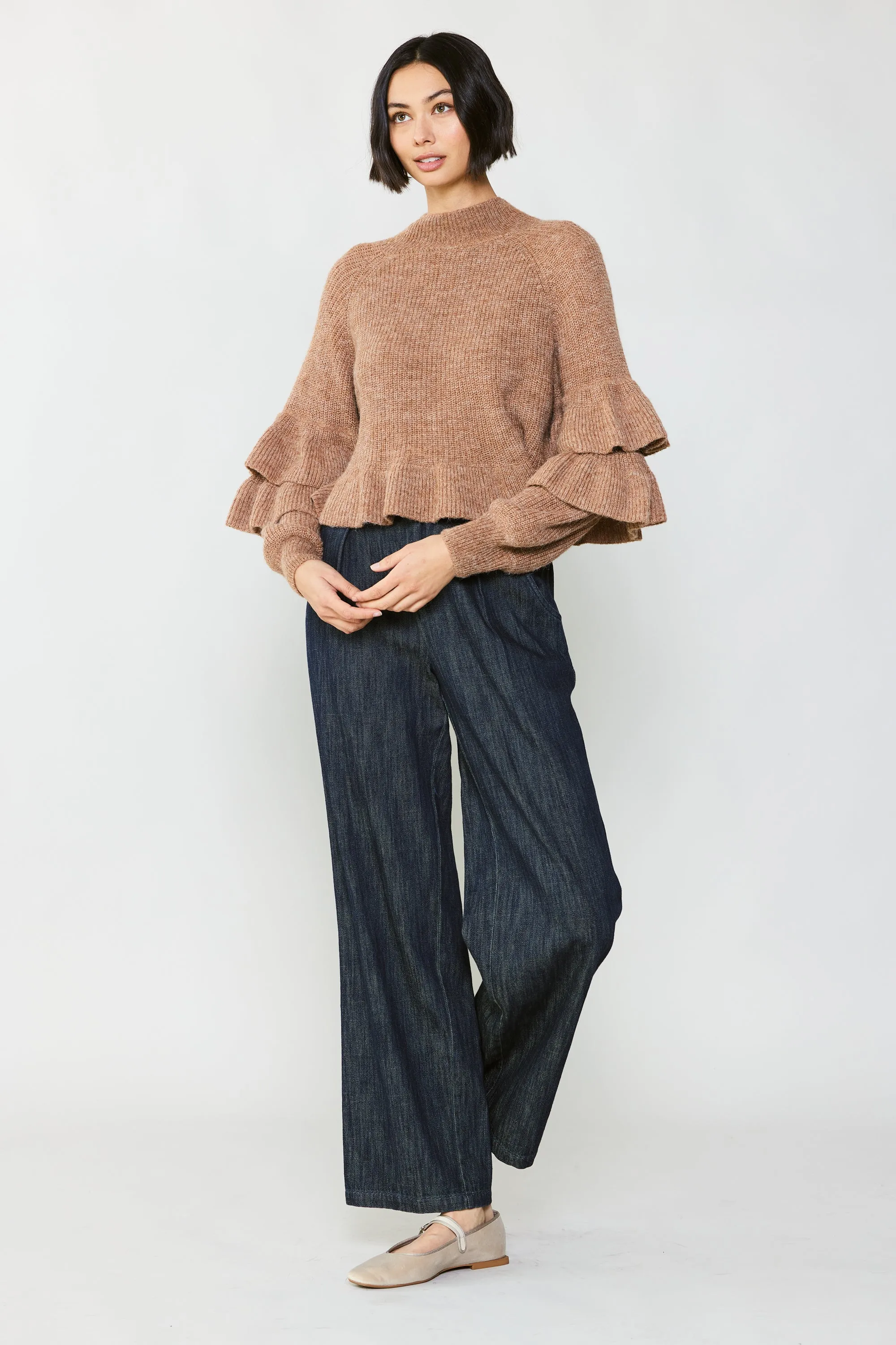 Tiered Sleeve Sweater sold by Current Air product image thumbnail 4