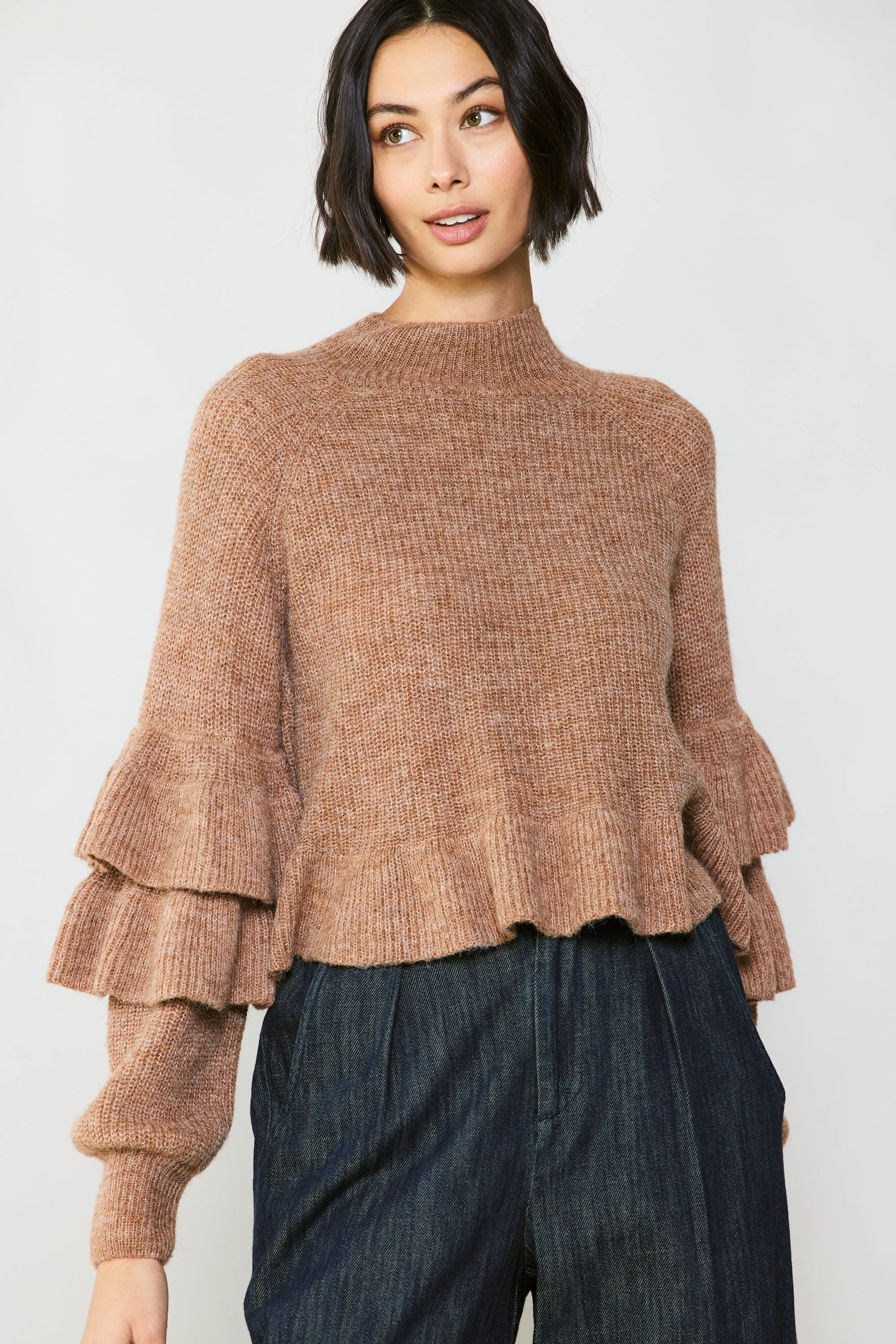 Tiered Sleeve Sweater sold by Current Air