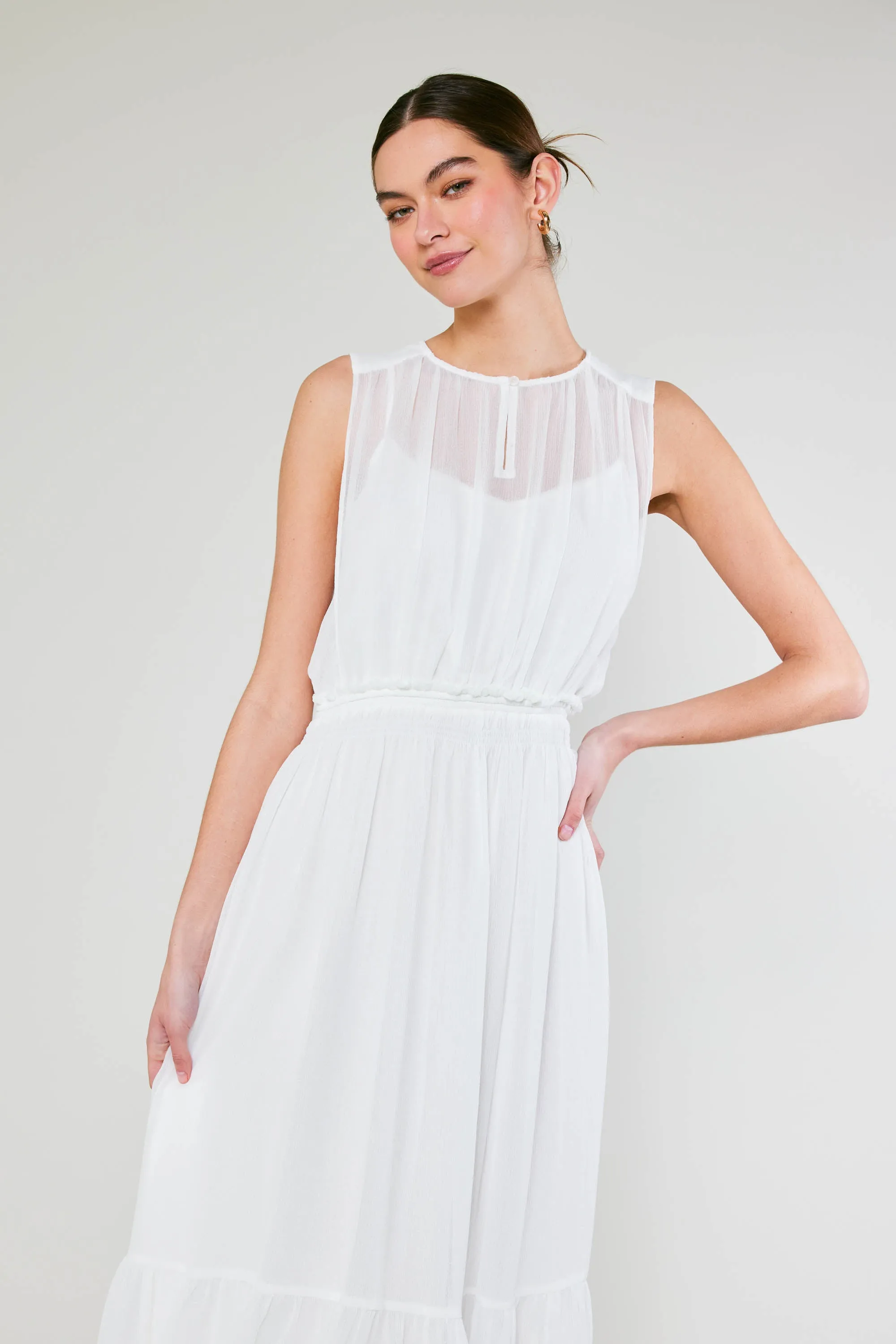 Overlayed Midi Dress sold by Current Air product image thumbnail 3