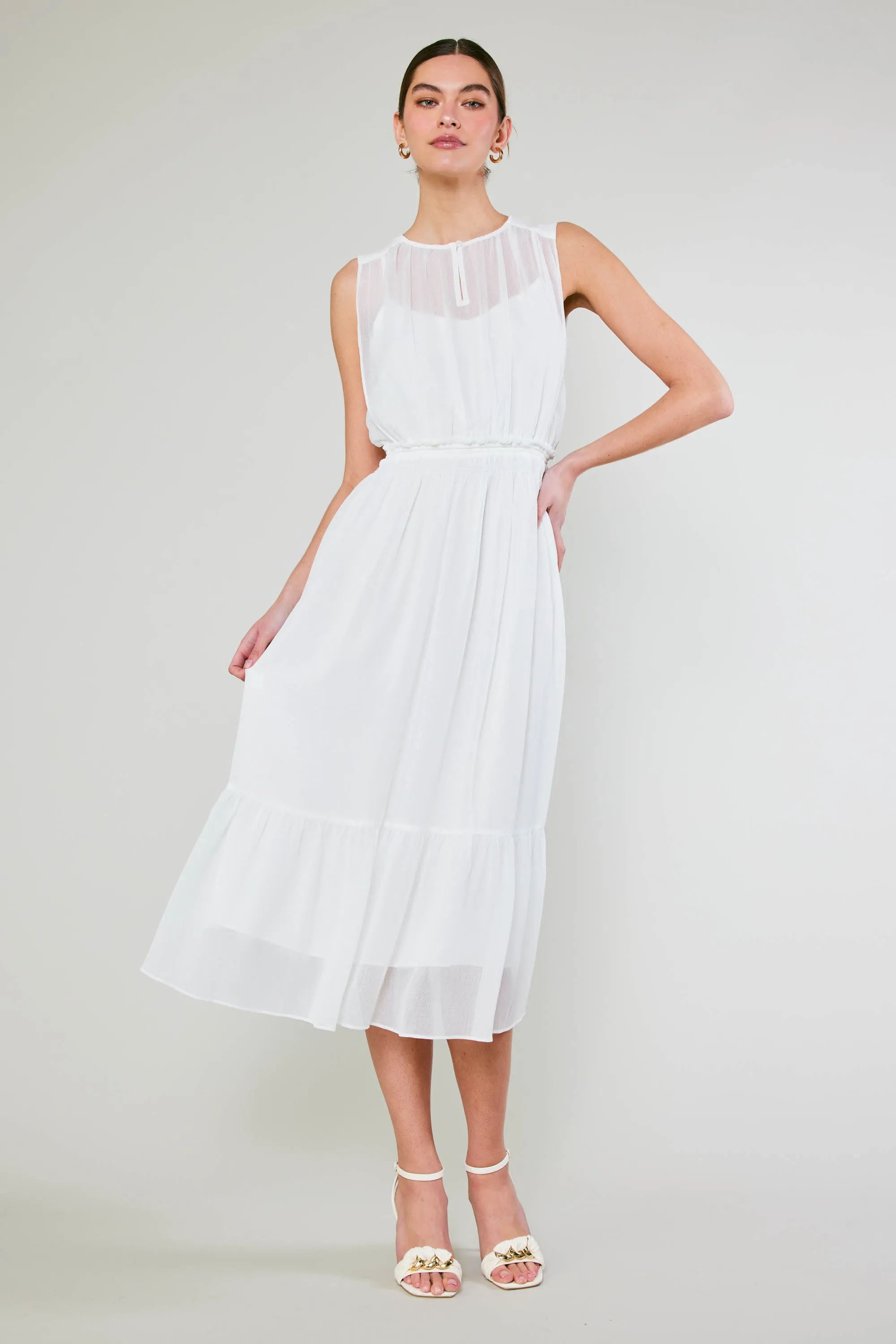 Overlayed Midi Dress sold by Current Air product image thumbnail 2