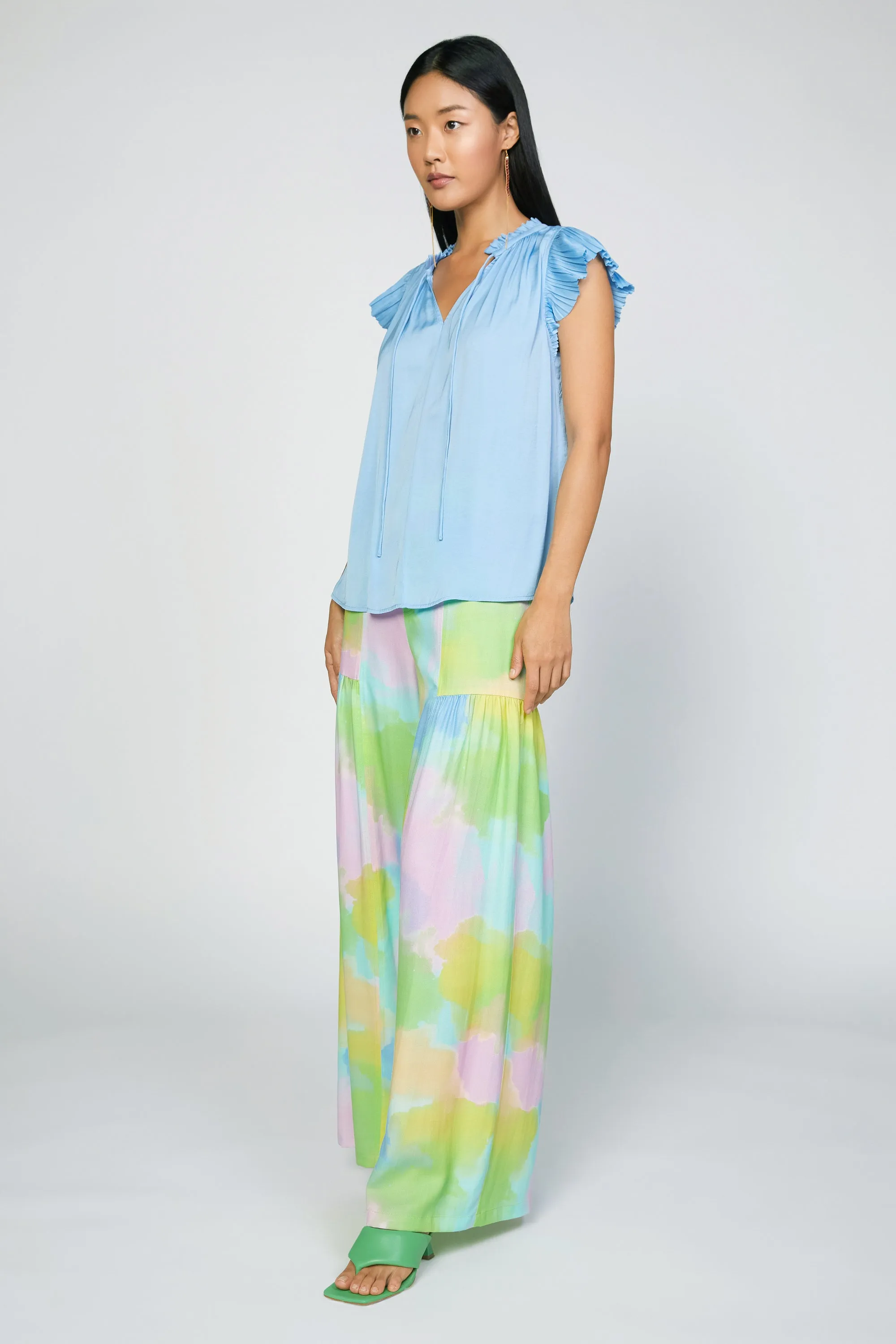 Margot Pleated Sleeve Blouse sold by Current Air product image thumbnail 5