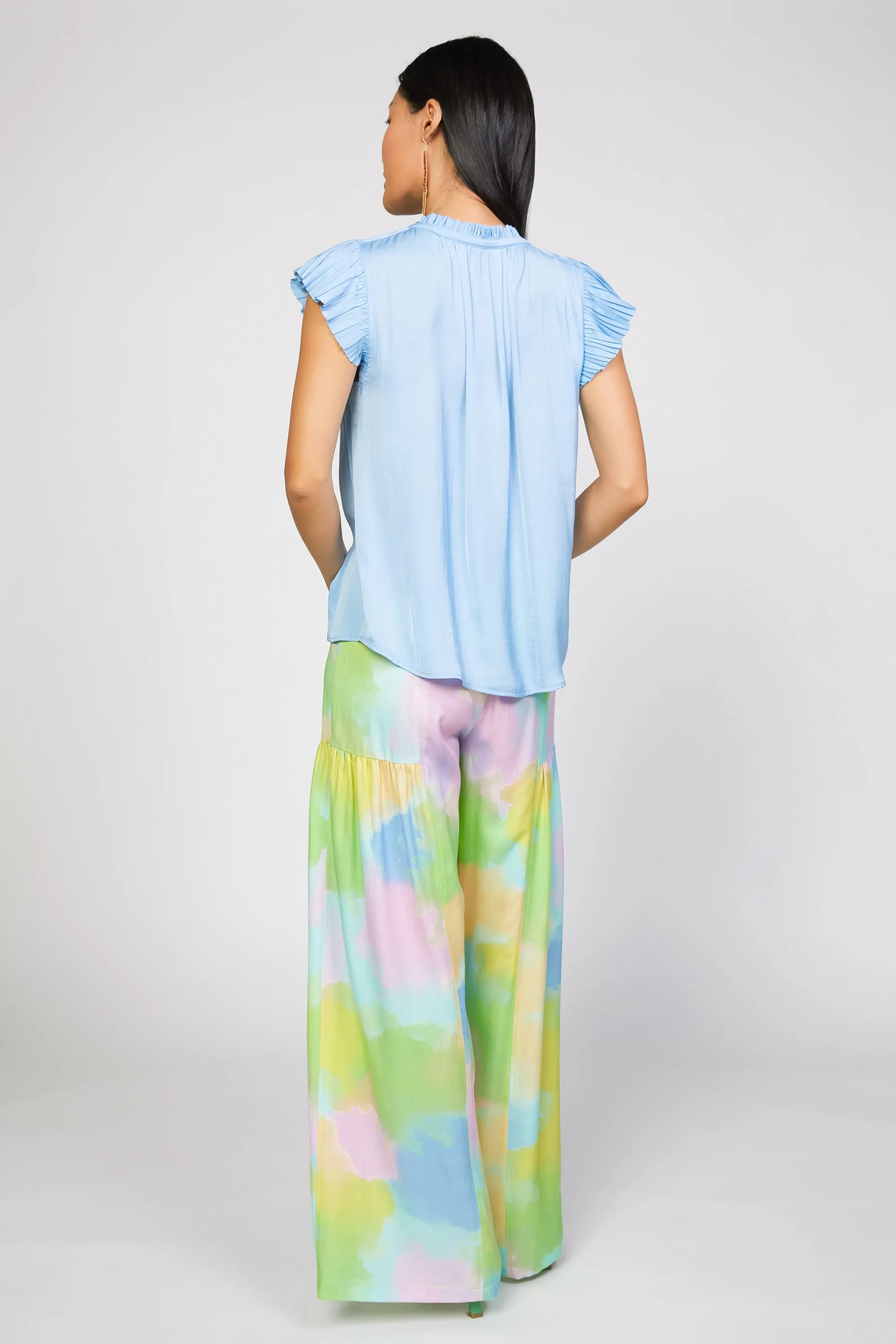 Margot Pleated Sleeve Blouse sold by Current Air product image thumbnail 3