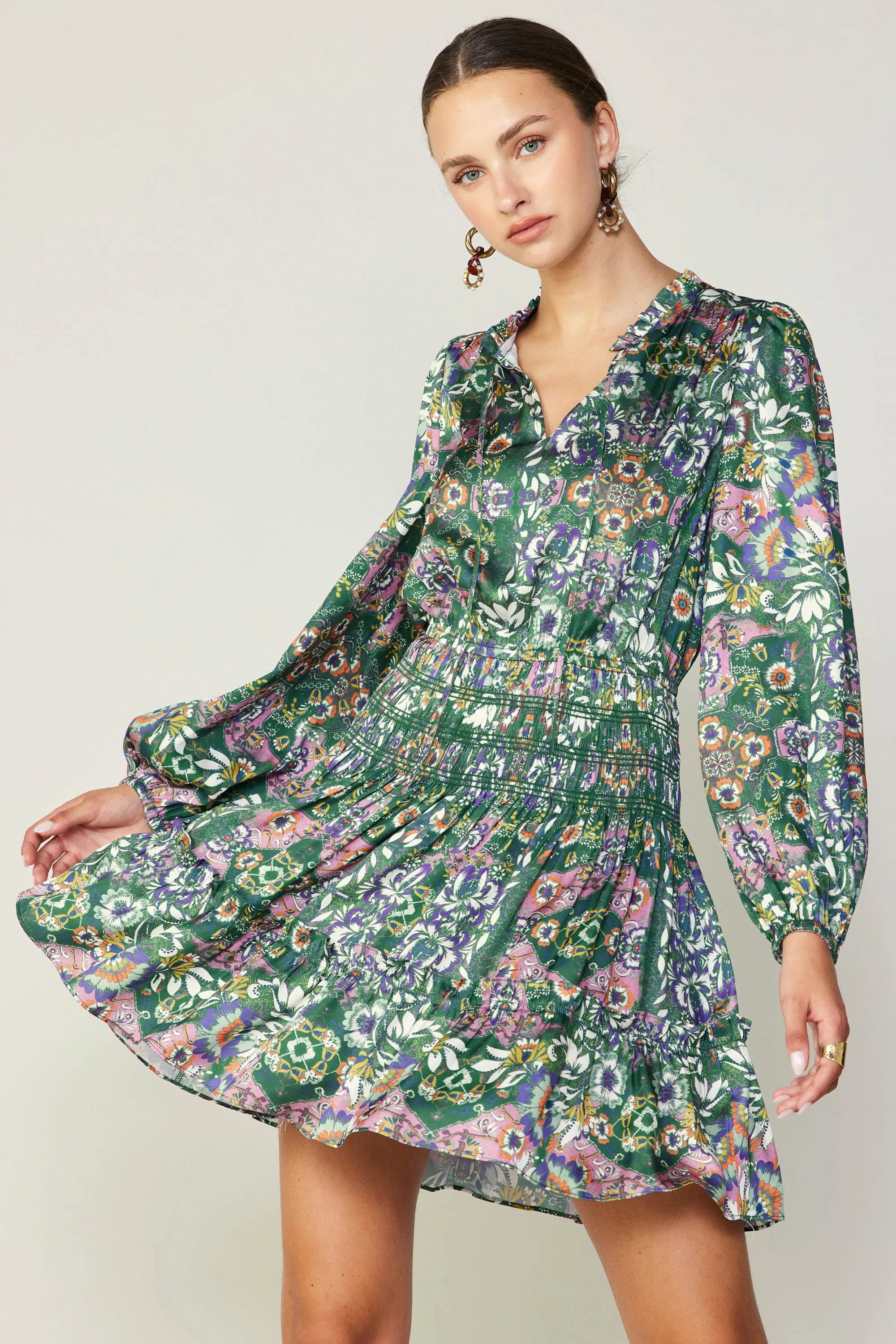 Floral Nouveau Mini Dress sold by Current Air product image thumbnail 3