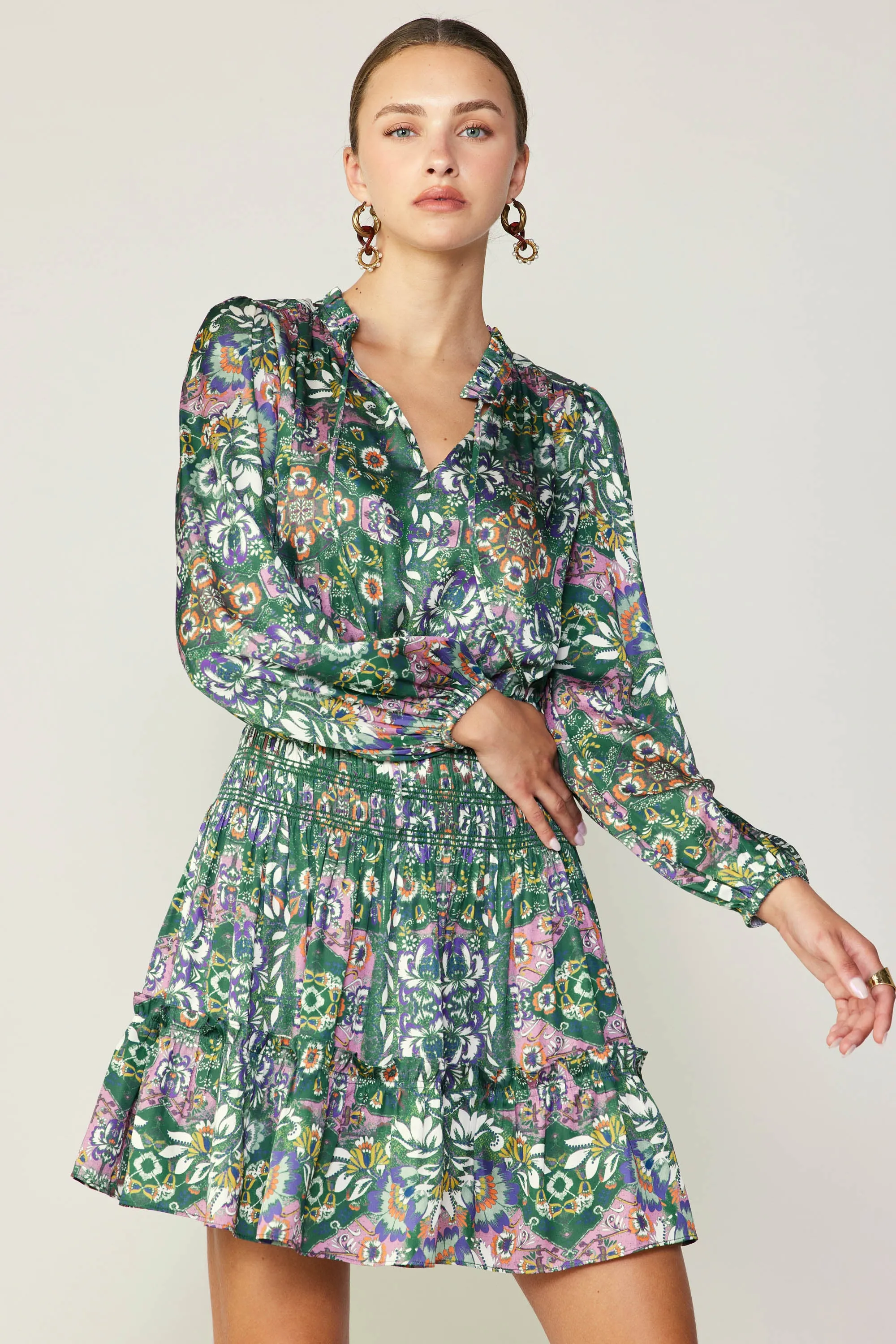 Floral Nouveau Mini Dress sold by Current Air