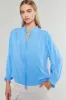 Ruffled Splitneck Blouse sold by Current Air