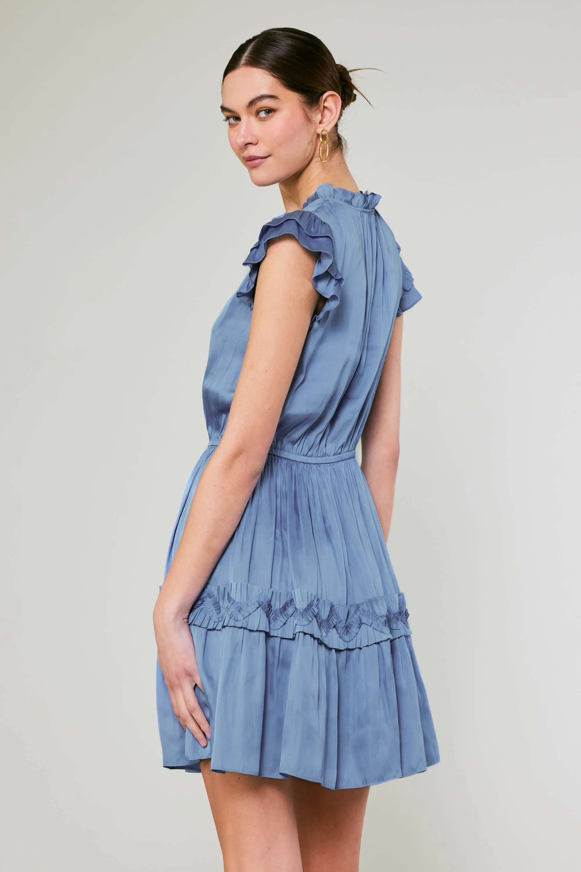 Flutter Sleeve Mini Dress sold by Current Air product image thumbnail 3