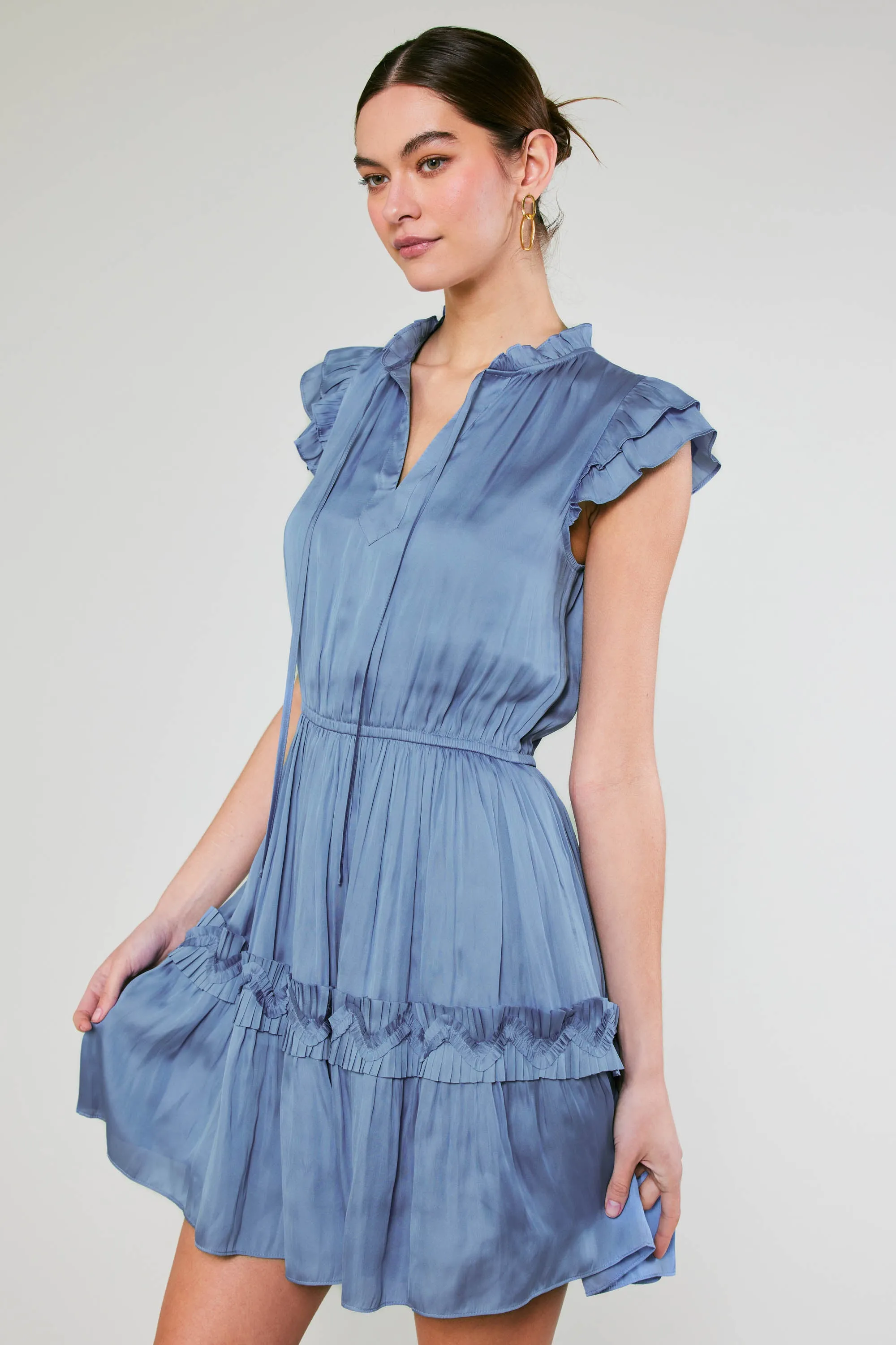Flutter Sleeve Mini Dress sold by Current Air product image thumbnail 2