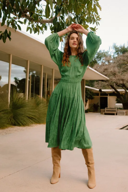 Laraline Paisley Jacquard Midi Dress sold by Current Air