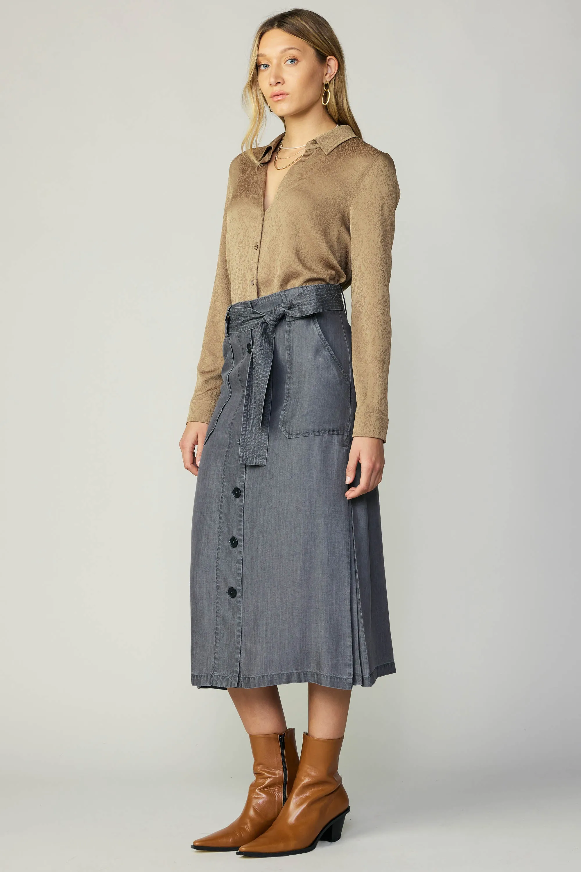Washed Utility Skirt sold by Current Air product image thumbnail 3