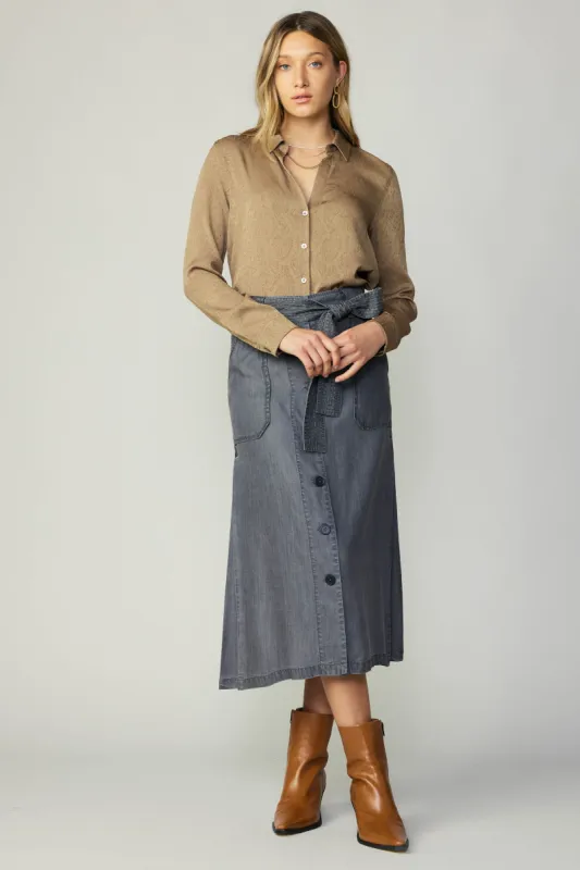 Washed Utility Skirt sold by Current Air
