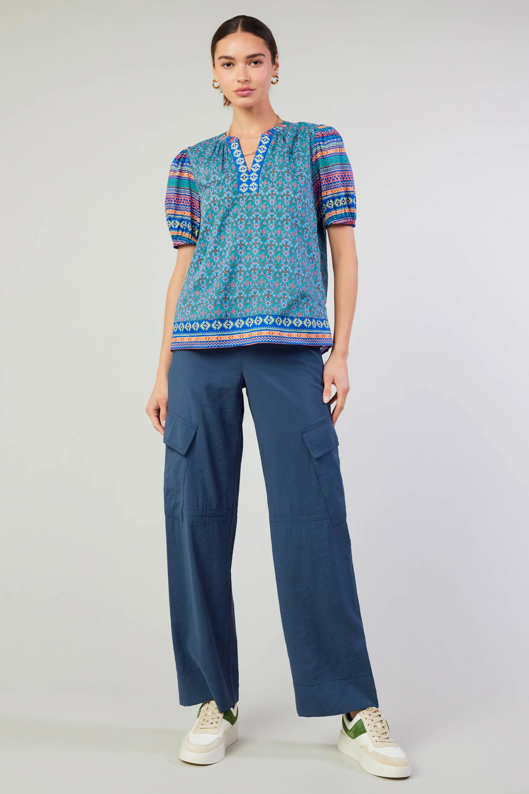 Floral Bohemian Top sold by Current Air product image thumbnail 3