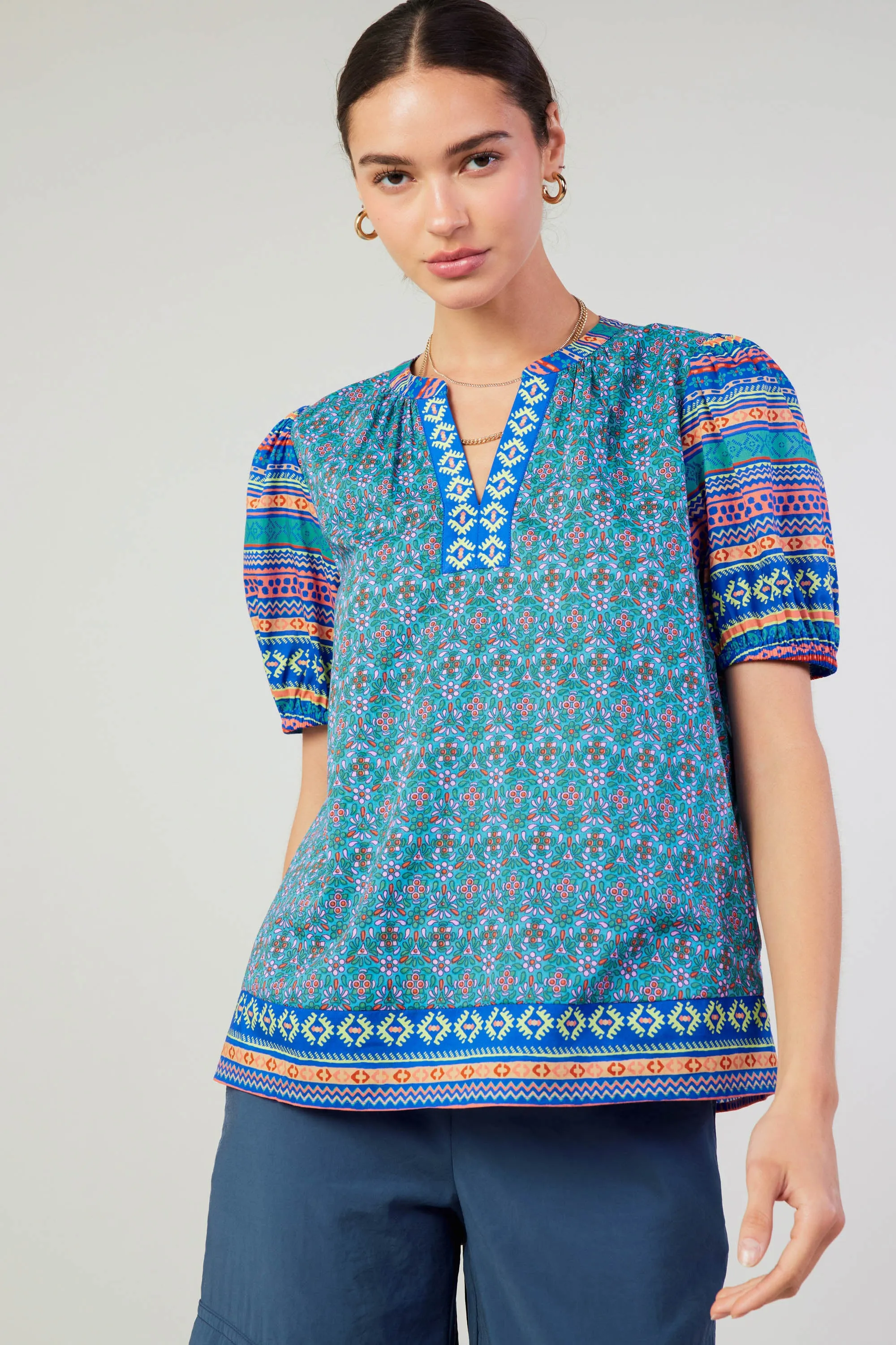 Floral Bohemian Top sold by Current Air