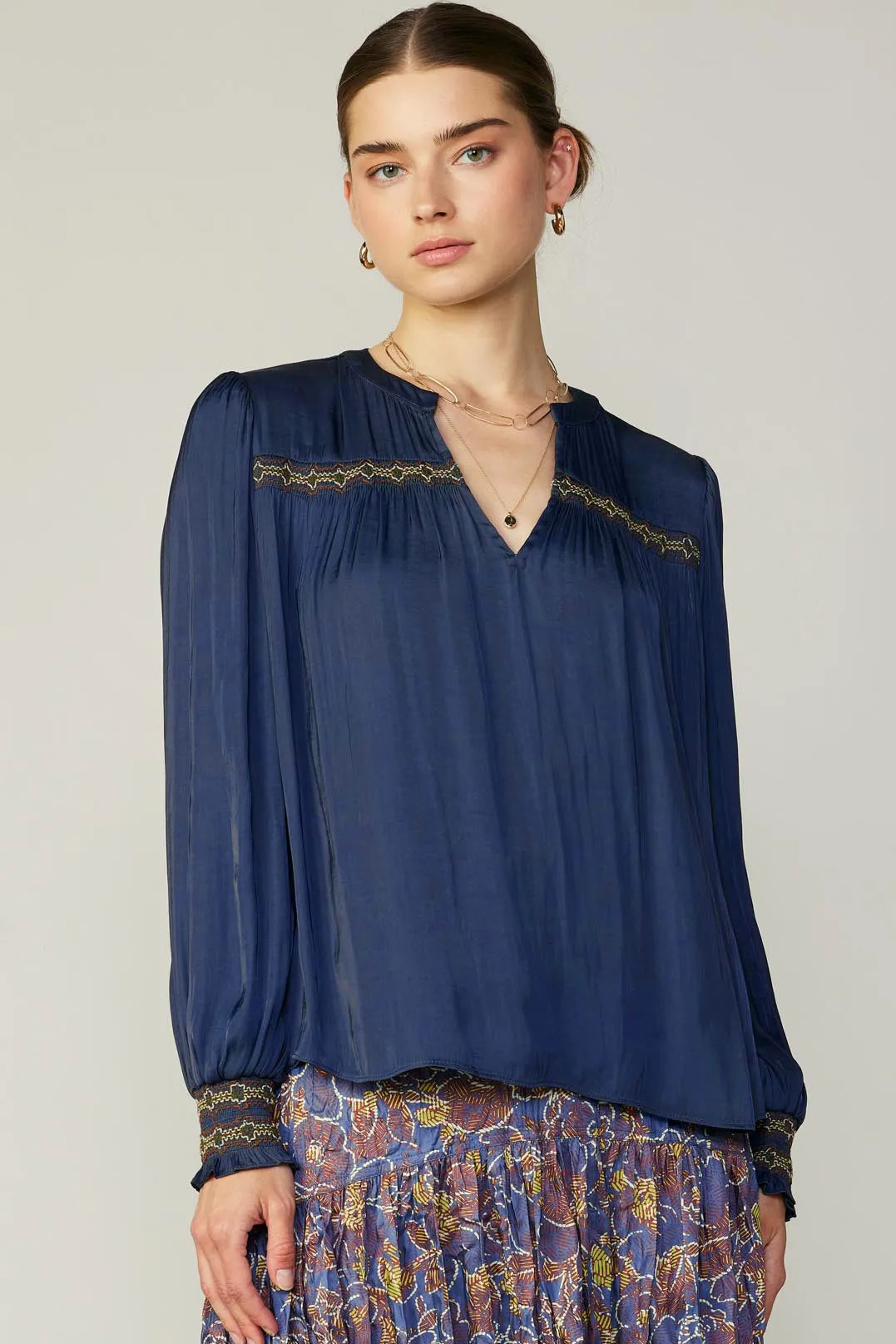 Santa Fe Embroidered Blouse sold by Current Air