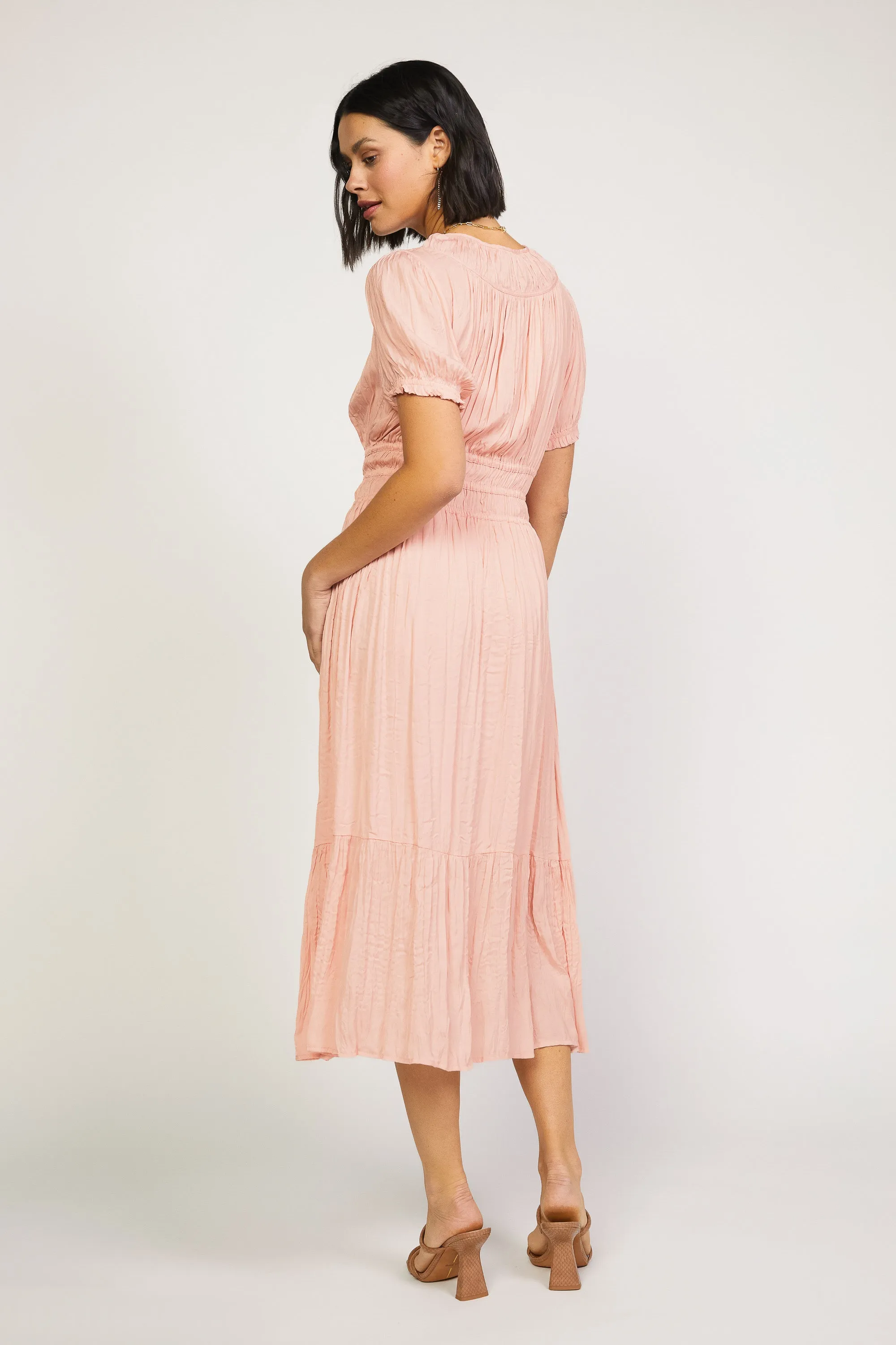 Brooklyn Pleated Midi Dress sold by Current Air product image thumbnail 5
