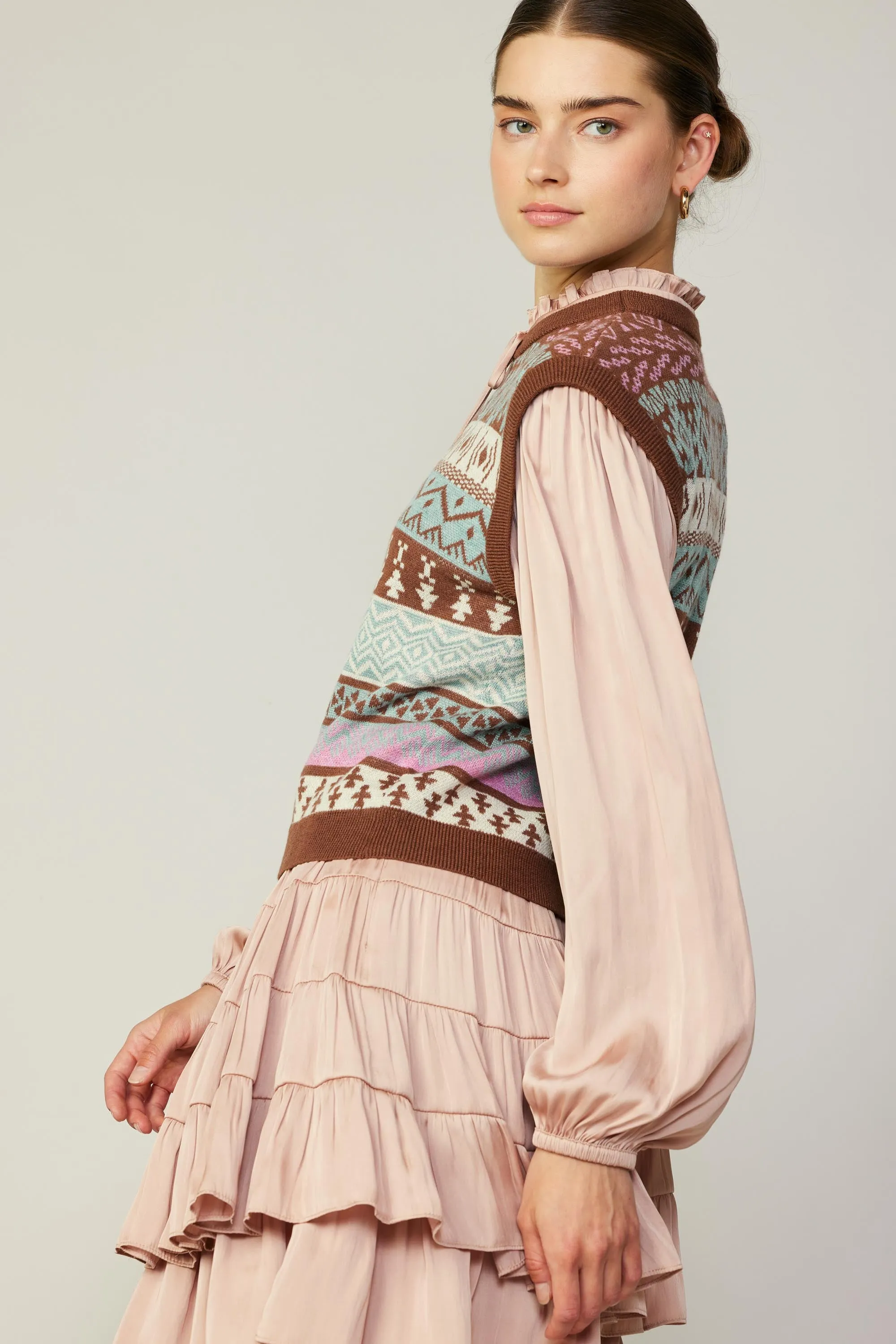 Sweater Vest Blouse sold by Current Air product image thumbnail 4