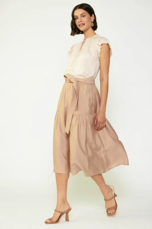 Belted Midi Skirt sold by Current Air