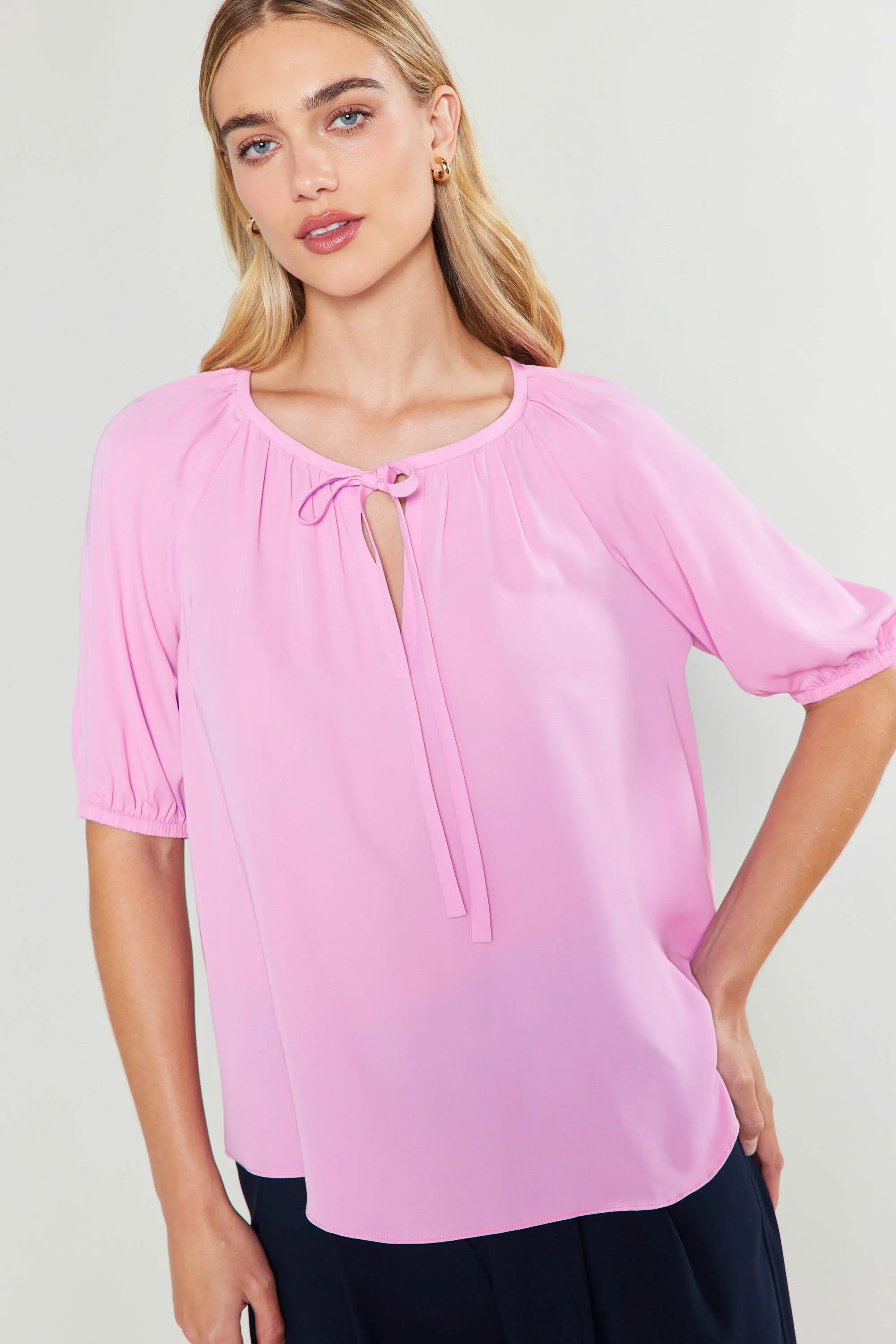 Neck Tie Detailed Blouse sold by Current Air product image thumbnail 3